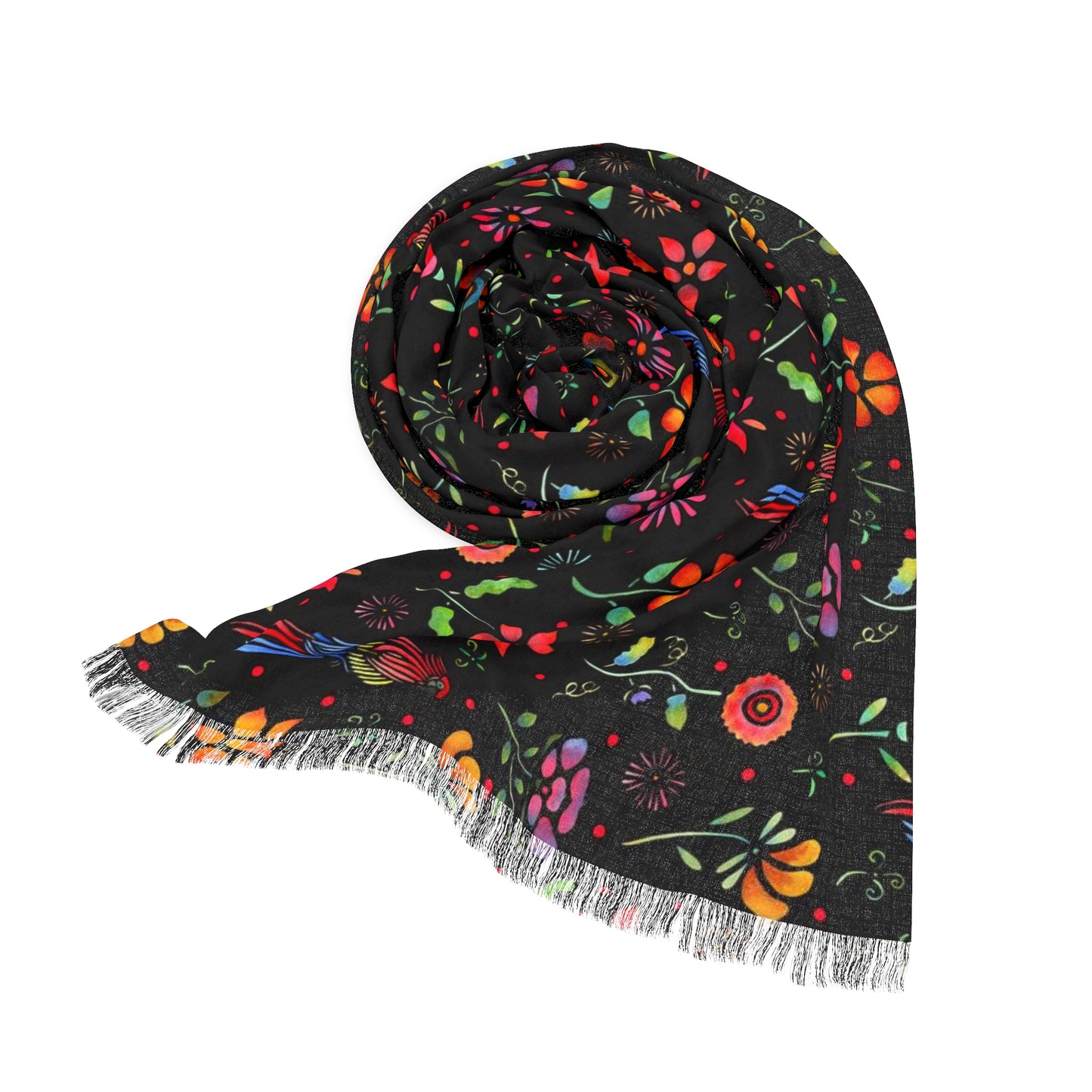 Frida Flowers Light Scarf