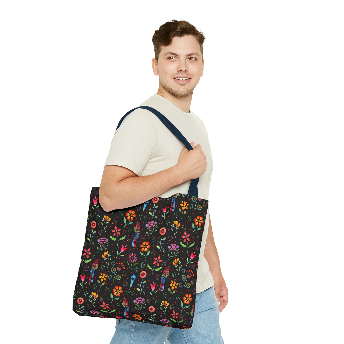 Frida Flowers Tote Bag