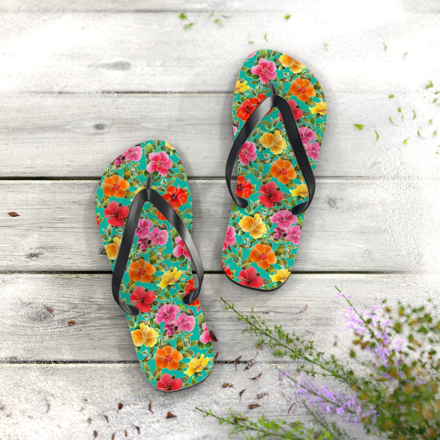 Hibiscus Garden Flip Flops