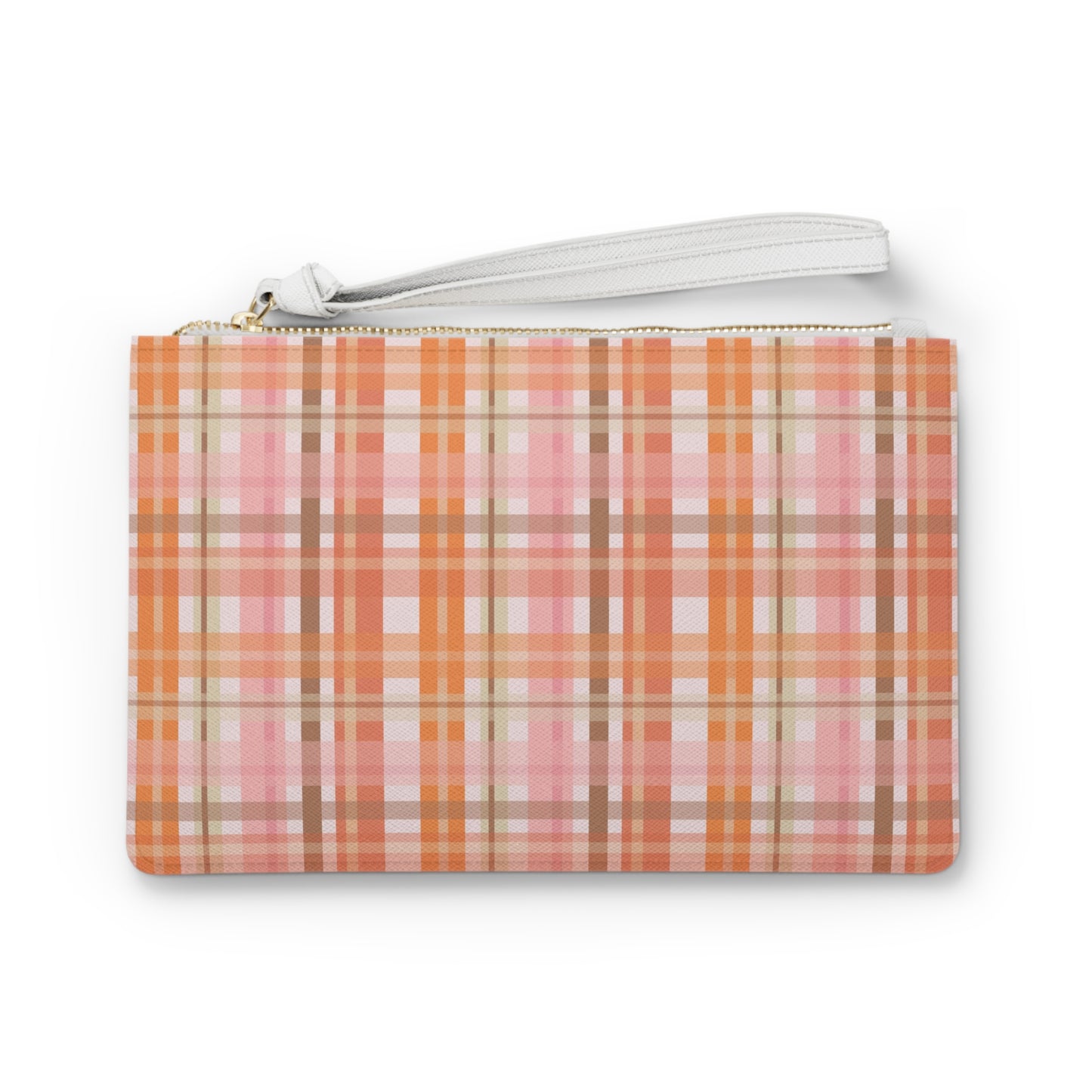 Soft Autumn Plaid Clutch Bag