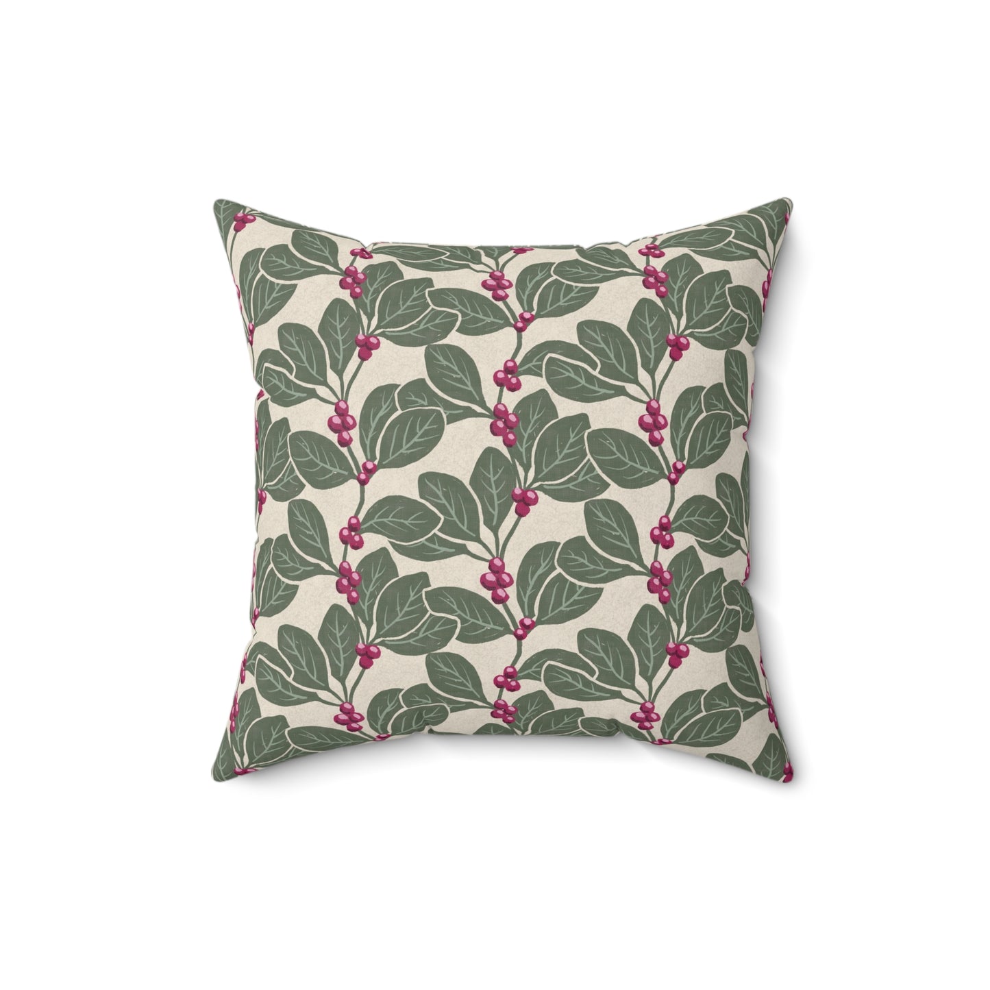 Honeysuckle Vine Spun Polyester Square Pillow