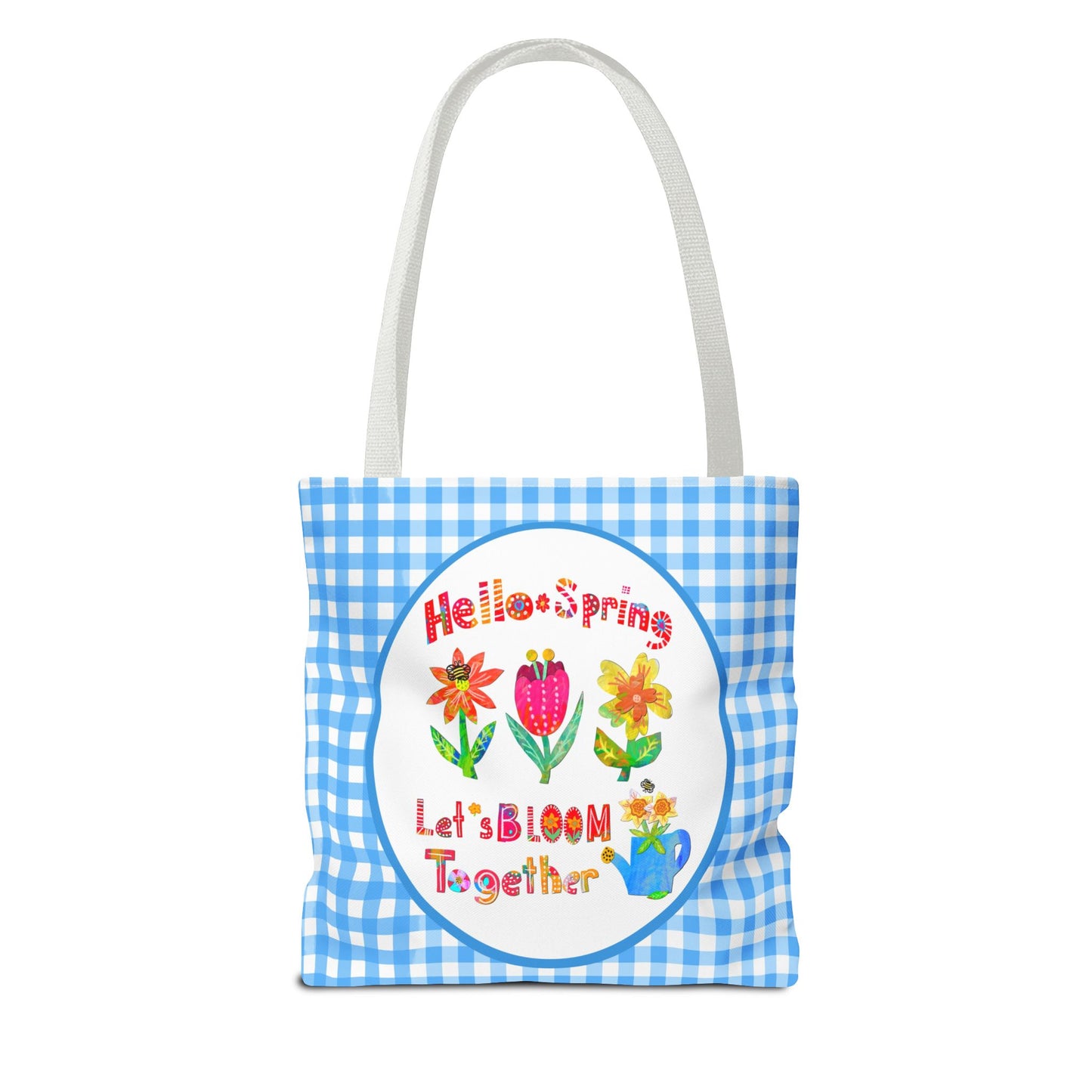 Hello Spring Collage Tote Bag