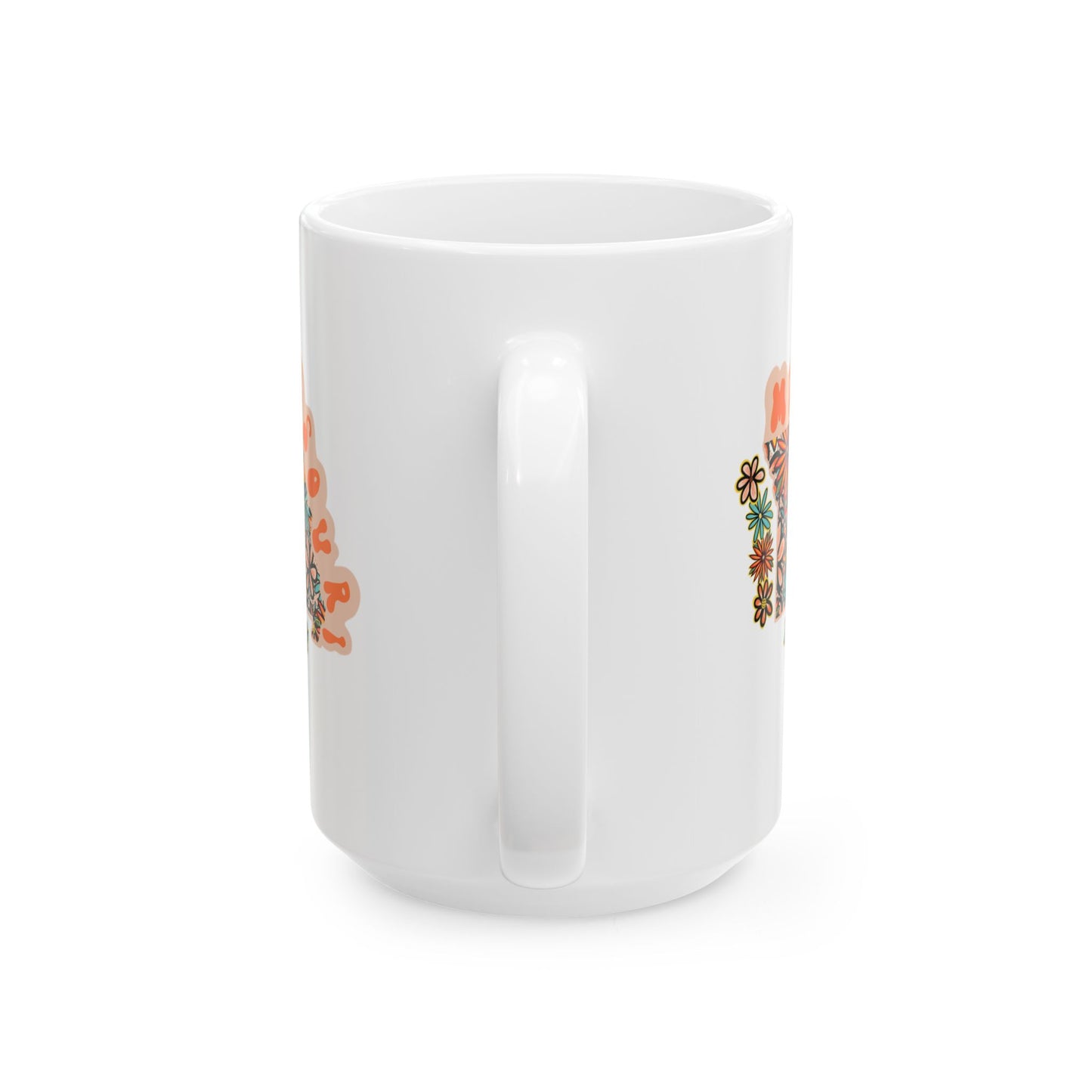 Retro 70s Flowers Missouri Ceramic Mug 11 oz and 15 oz