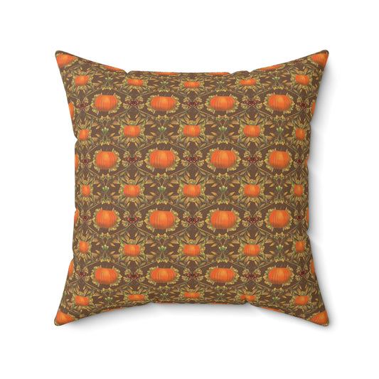 Pumpkin Patch Spun Polyester Square Pillow