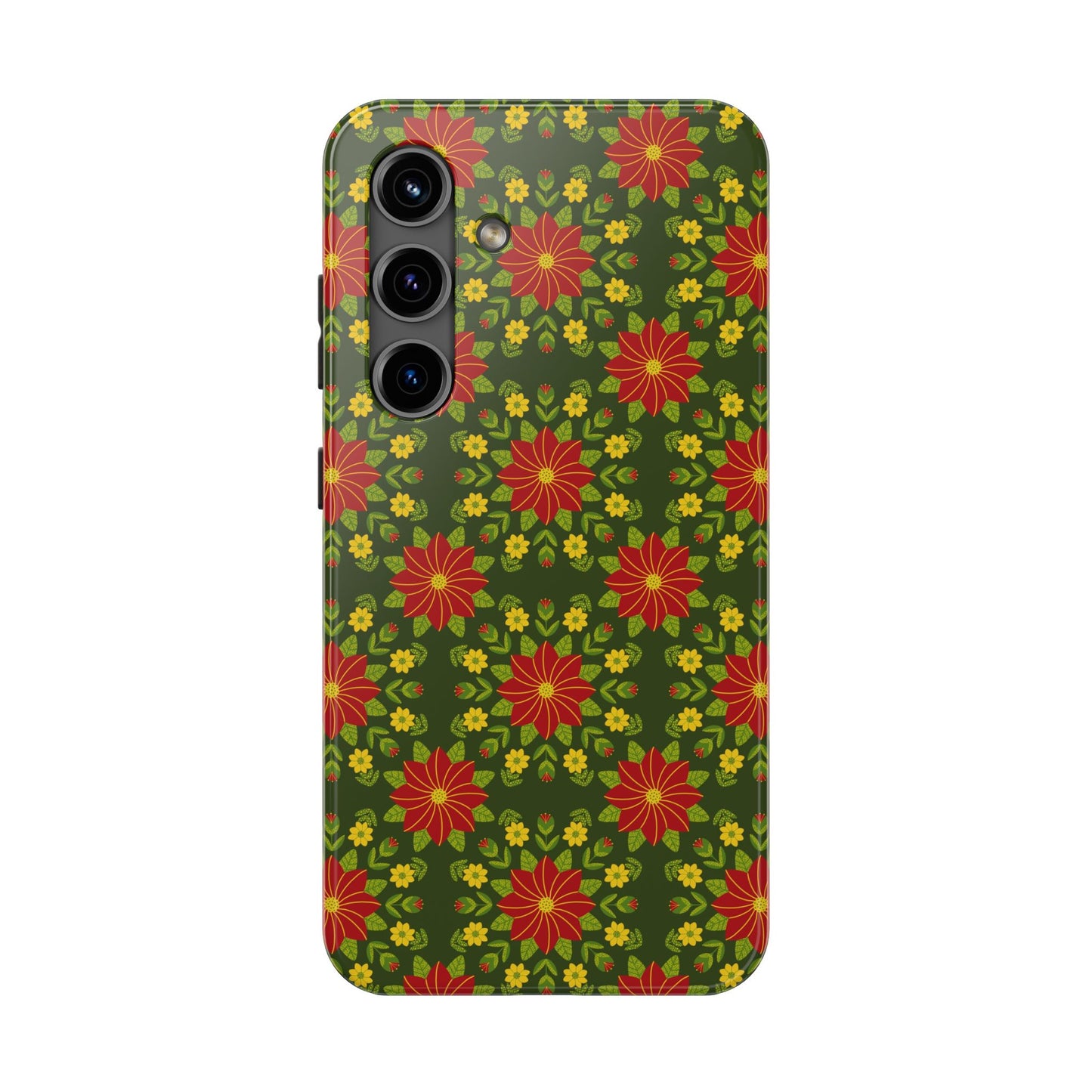 Poinsettias Tough Phone Cases