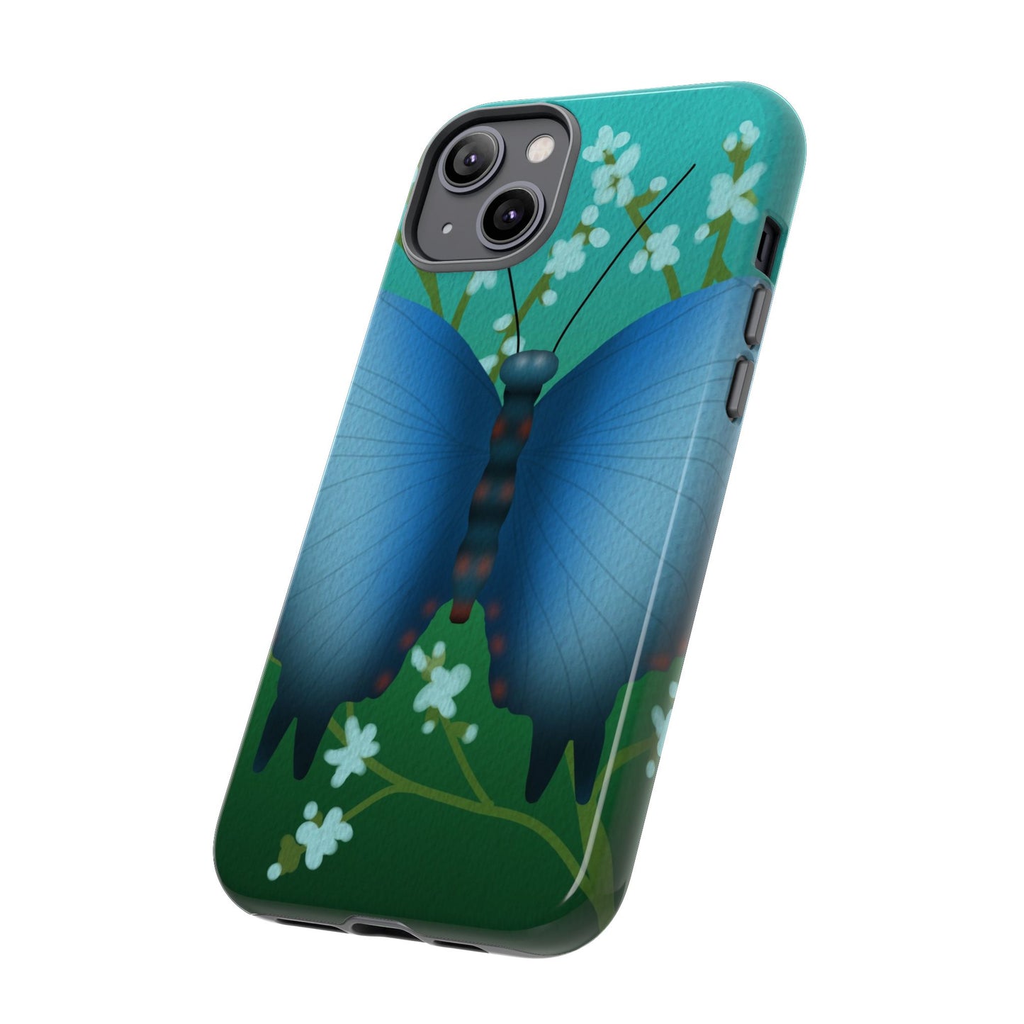 Blue Butterfly Tough Phone Case