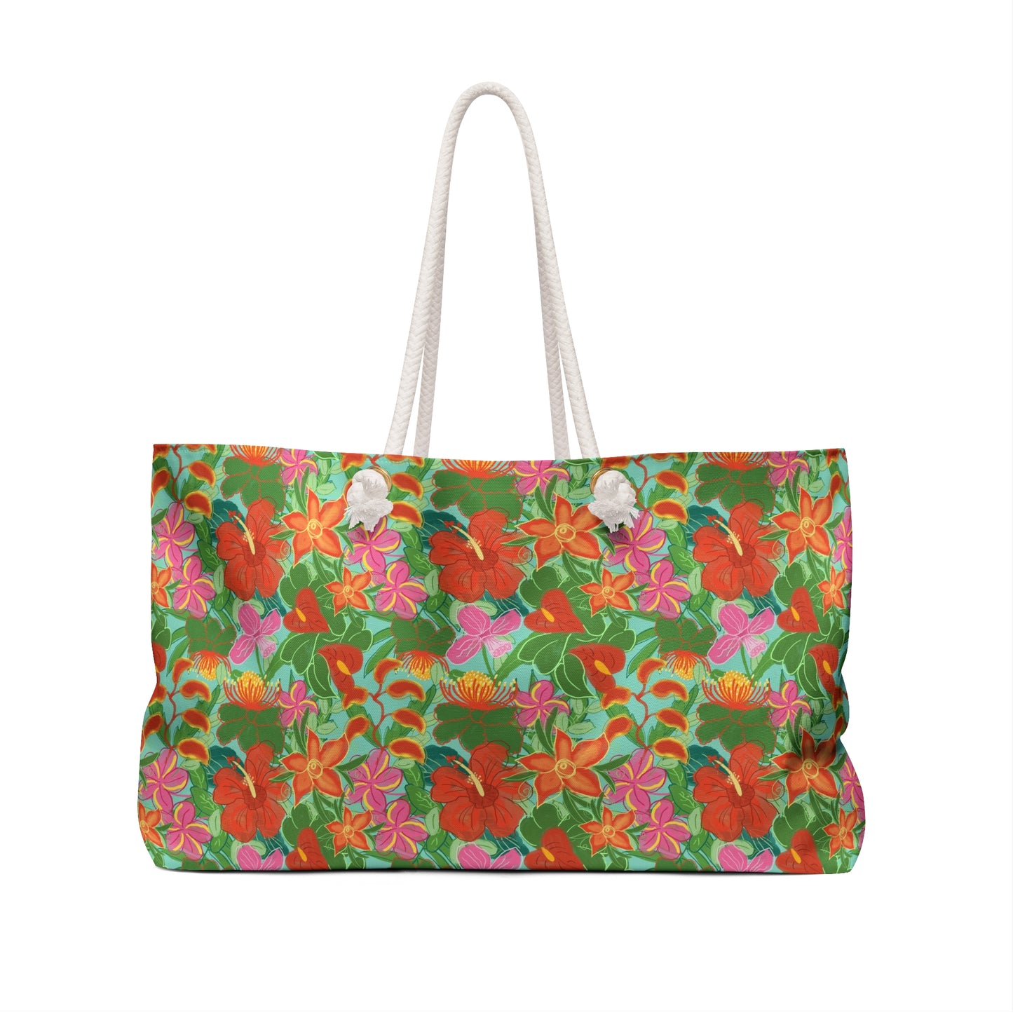 Tropical Flowers Weekender Bag