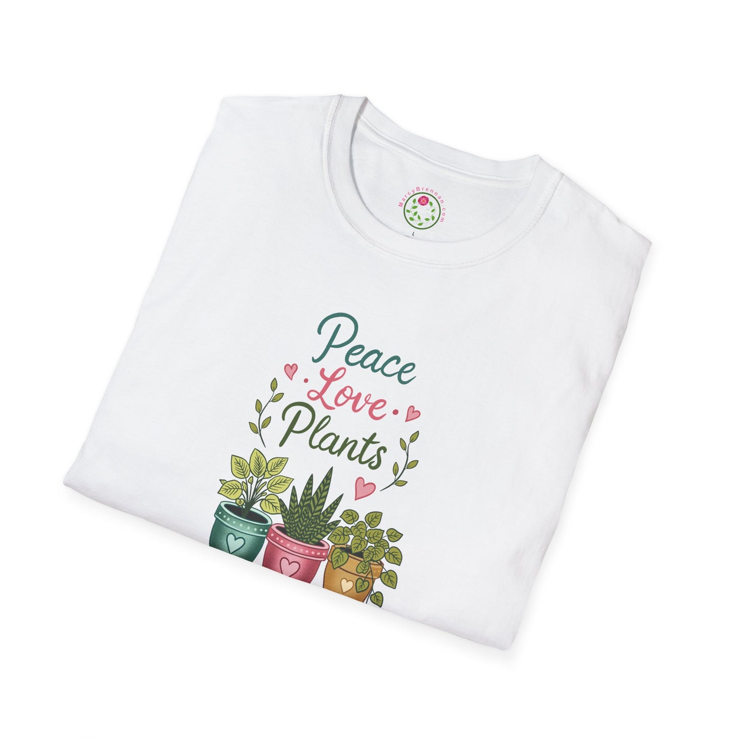 Peace Love Plants T-Shirt — Cute Plant Lover Graphic Tee