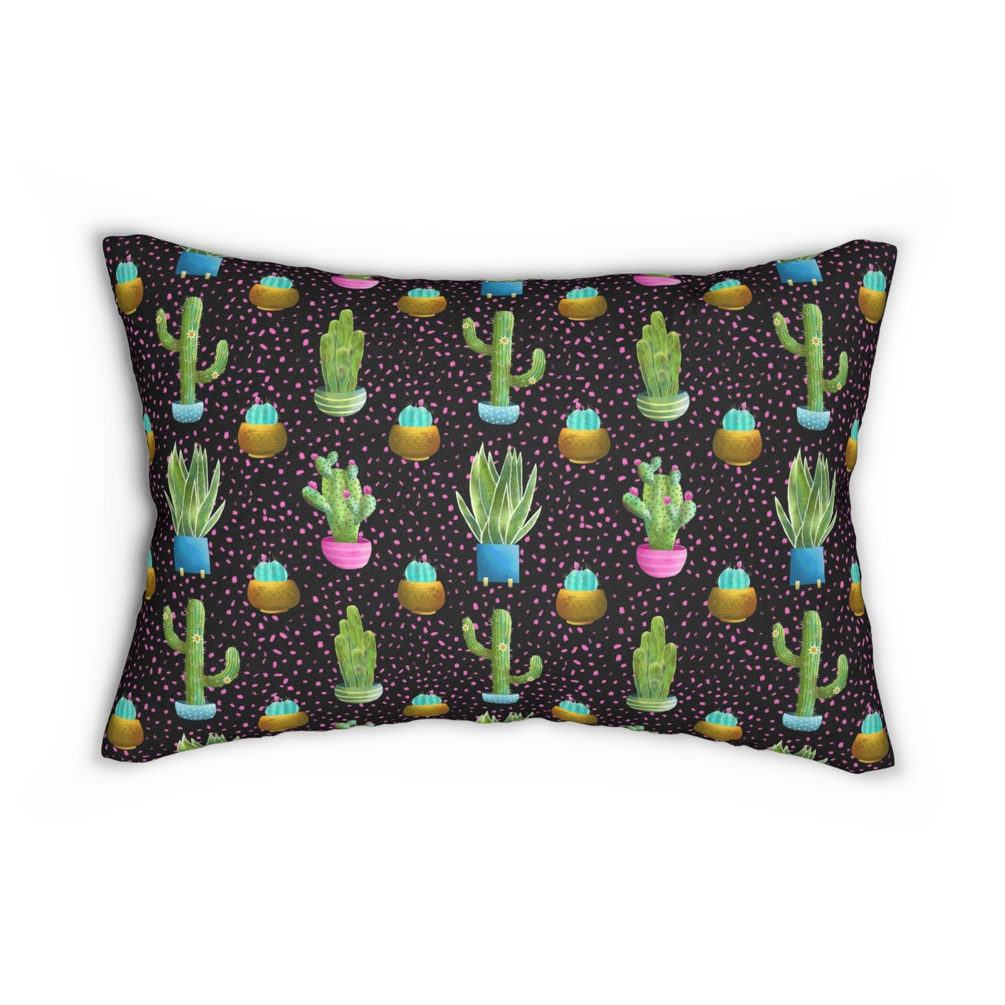 Frida Cactus Spun Polyester Lumbar Pillow