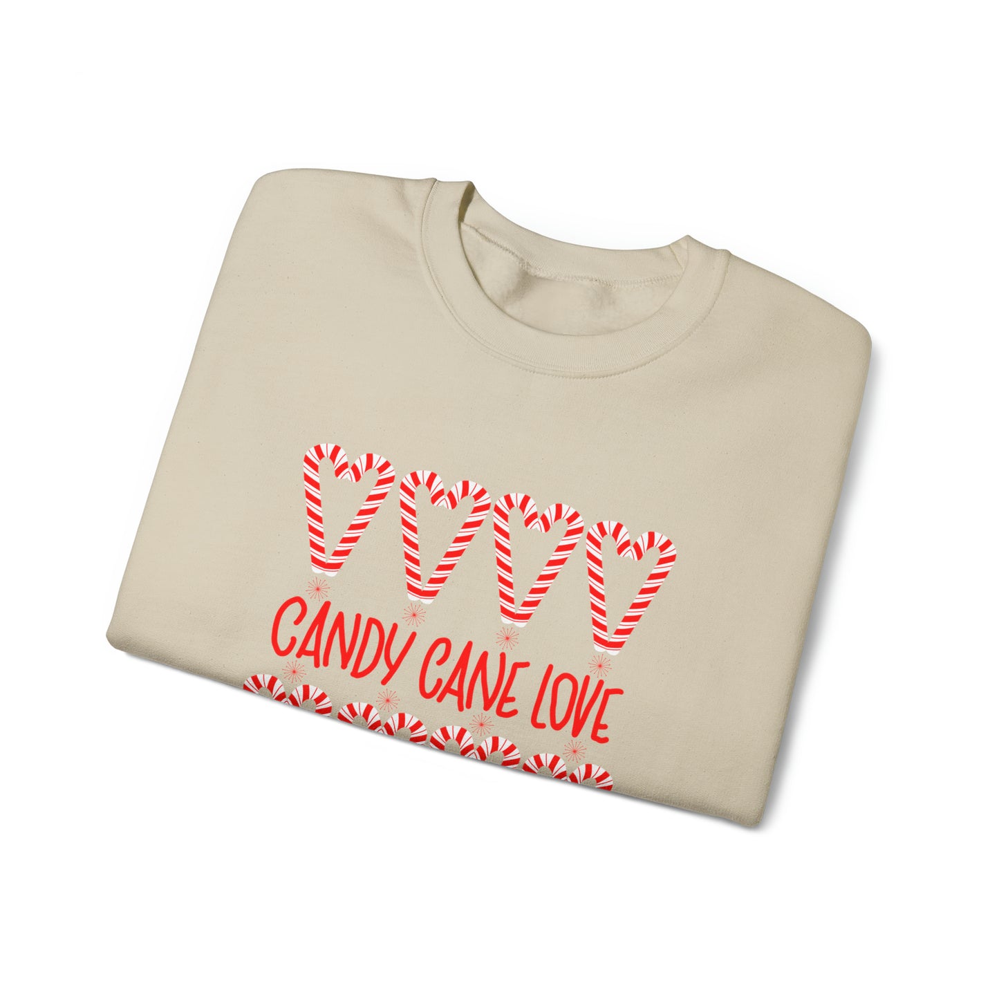 Candy Cane Hearts Unisex Heavy Blend™ Crewneck Sweatshirt