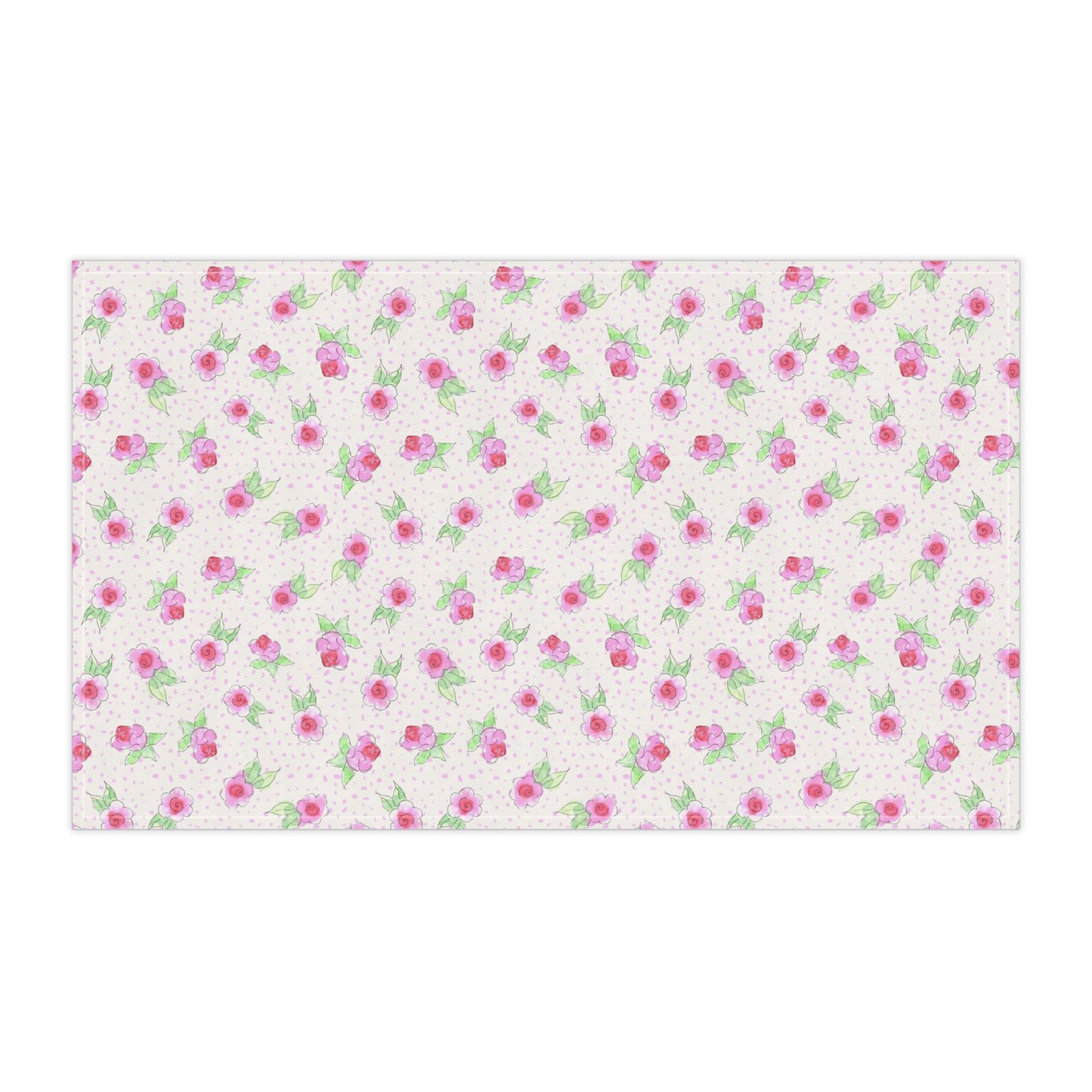 Maria’s Pink Roses Kitchen Towel