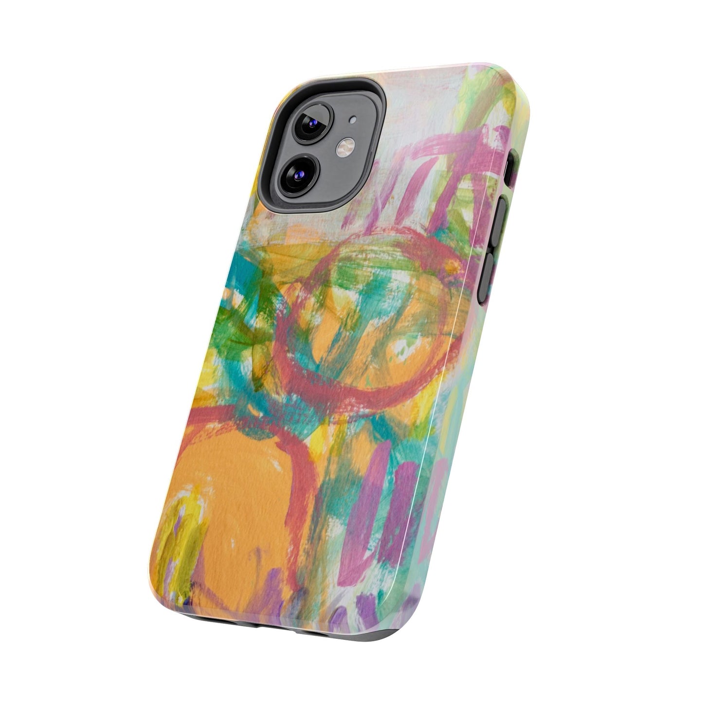 Abstract Pastel Circles Tough Phone Cases