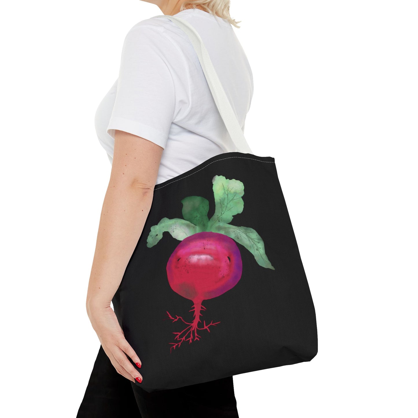 Radish Watercolor Painting Tote Bag