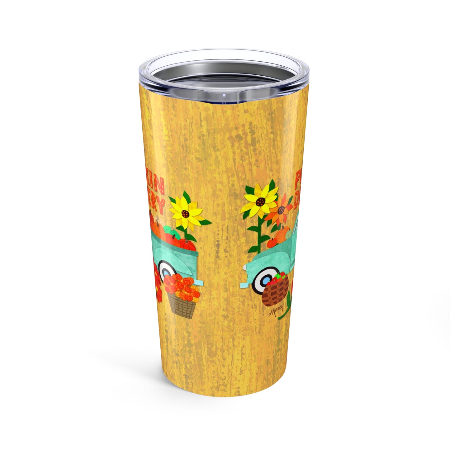Pumpkin Delivery Collage Tumbler 20oz