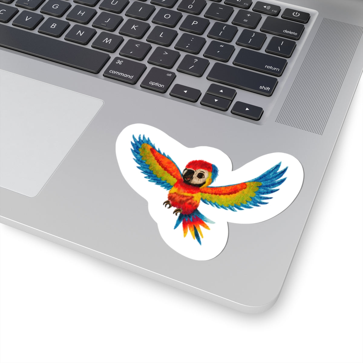 Baby Parrot Sticker — Cute Watercolor Baby Parrot Vinyl Decal for Laptops, Water Bottles & Journals