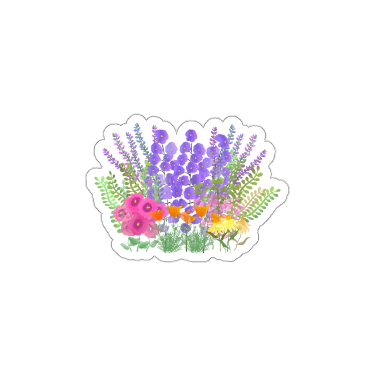 English Garden Die Cut Sticker