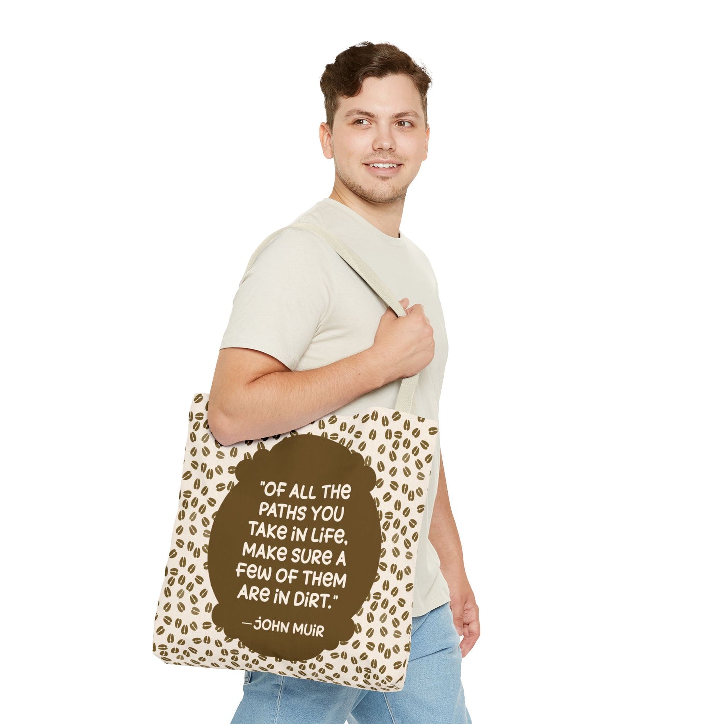 Deer Tracks with John Muir Tote Bag