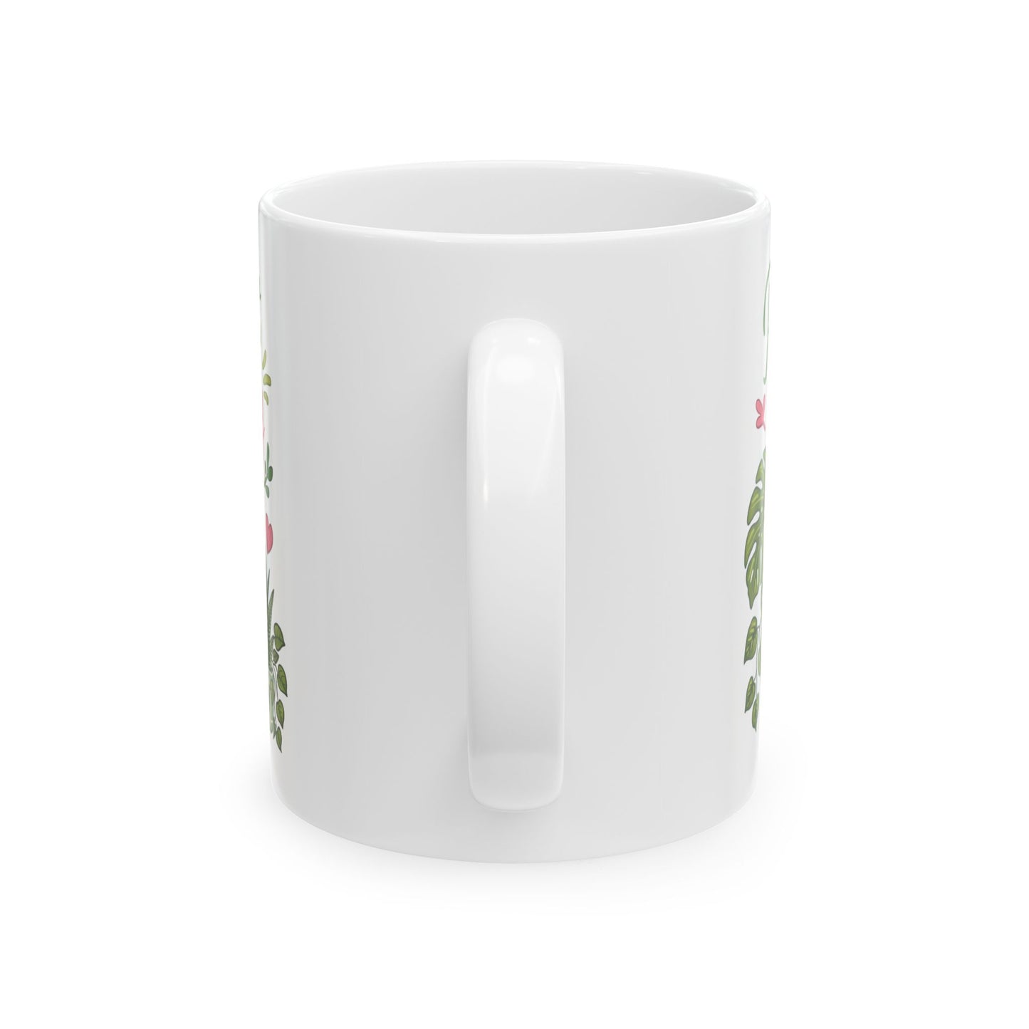 Plant Lady Ceramic Mug — Botanical Coffee Tea Cup (11oz & 15oz)