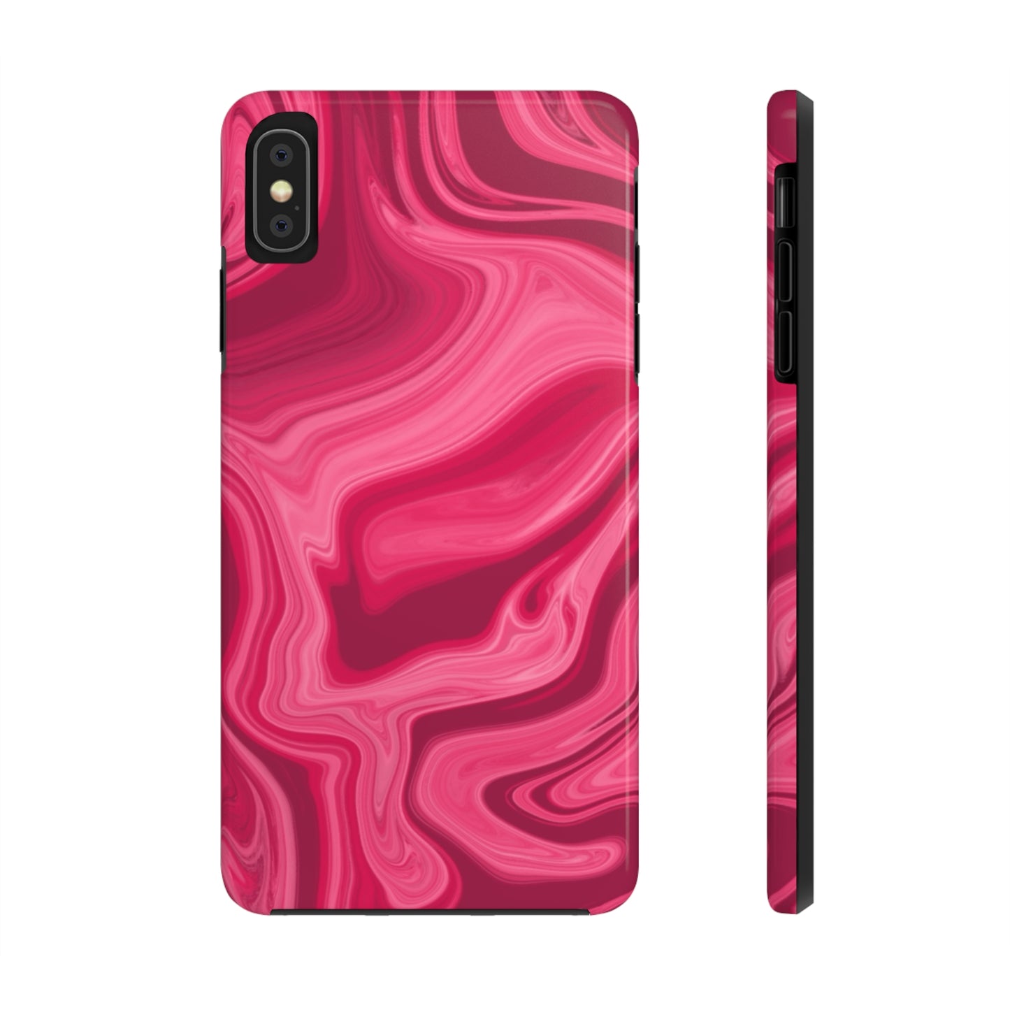 Rosy Swirls Tough Phone Cases