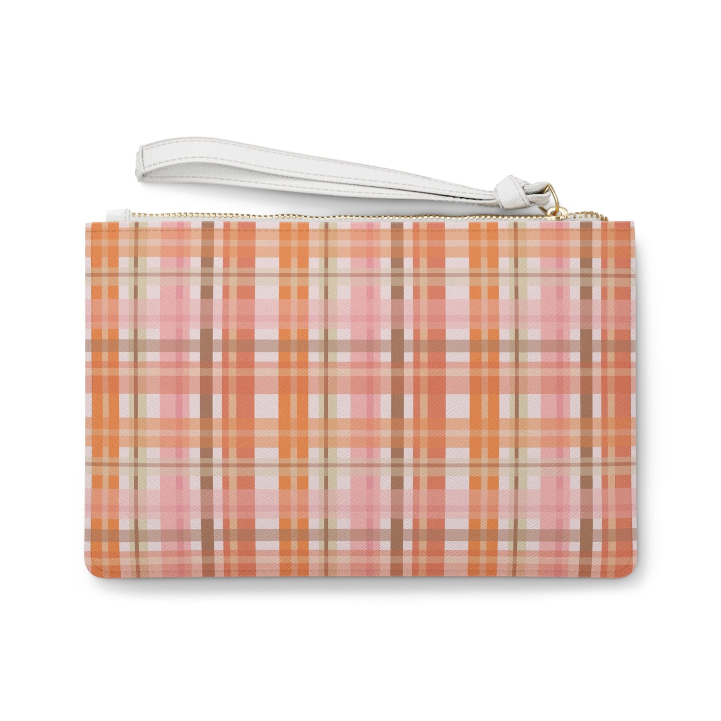 Soft Autumn Plaid Clutch Bag