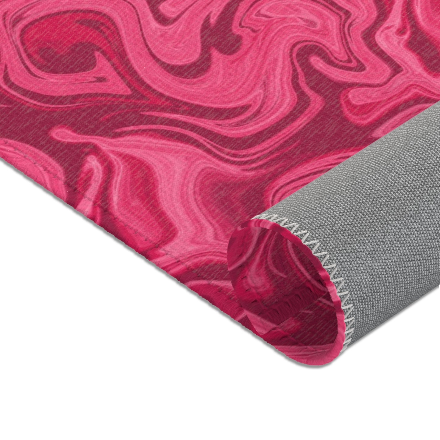 Hibiscus Garden Rosy Swirls Area Rugs