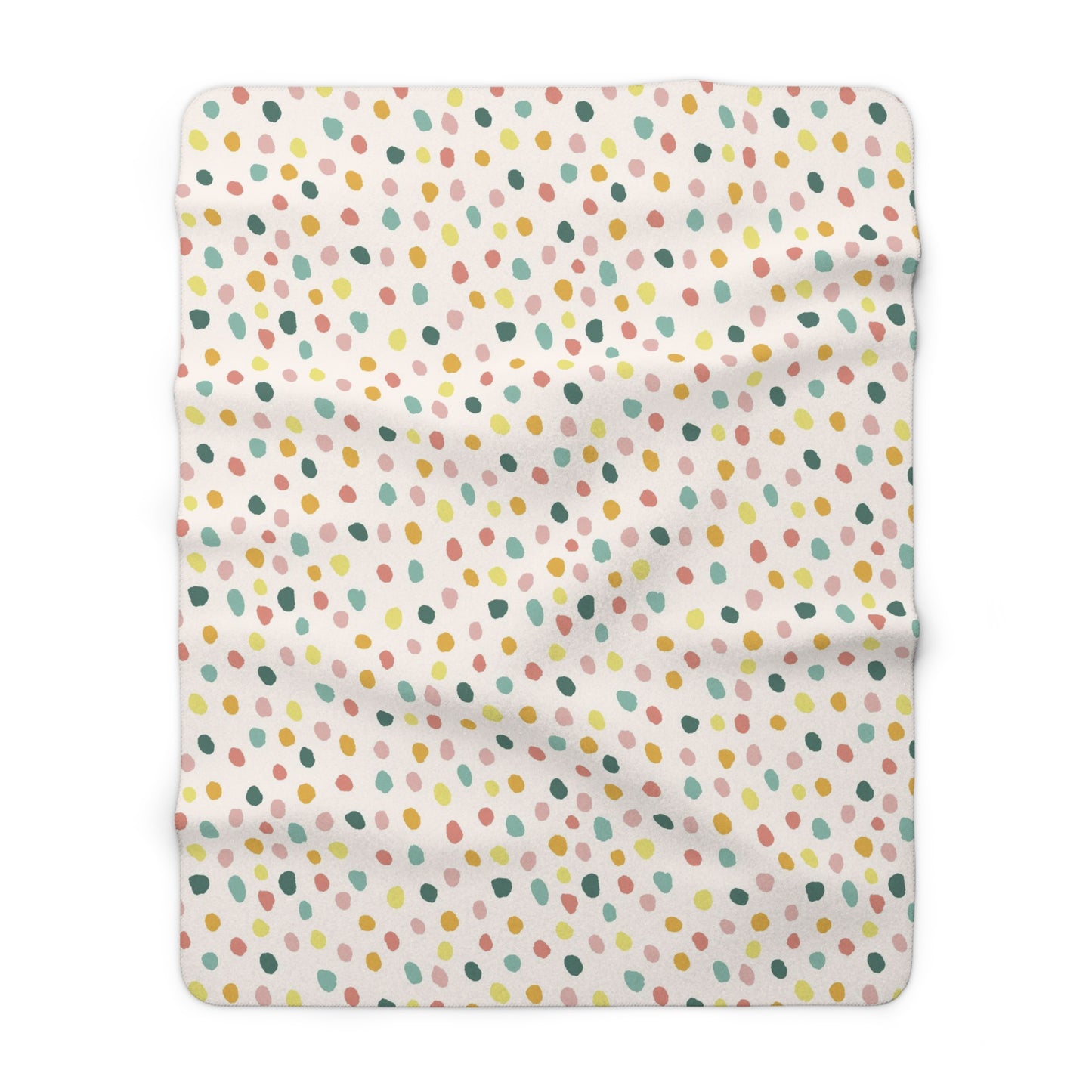 Polka Dot Confetti Sherpa Fleece Blanket