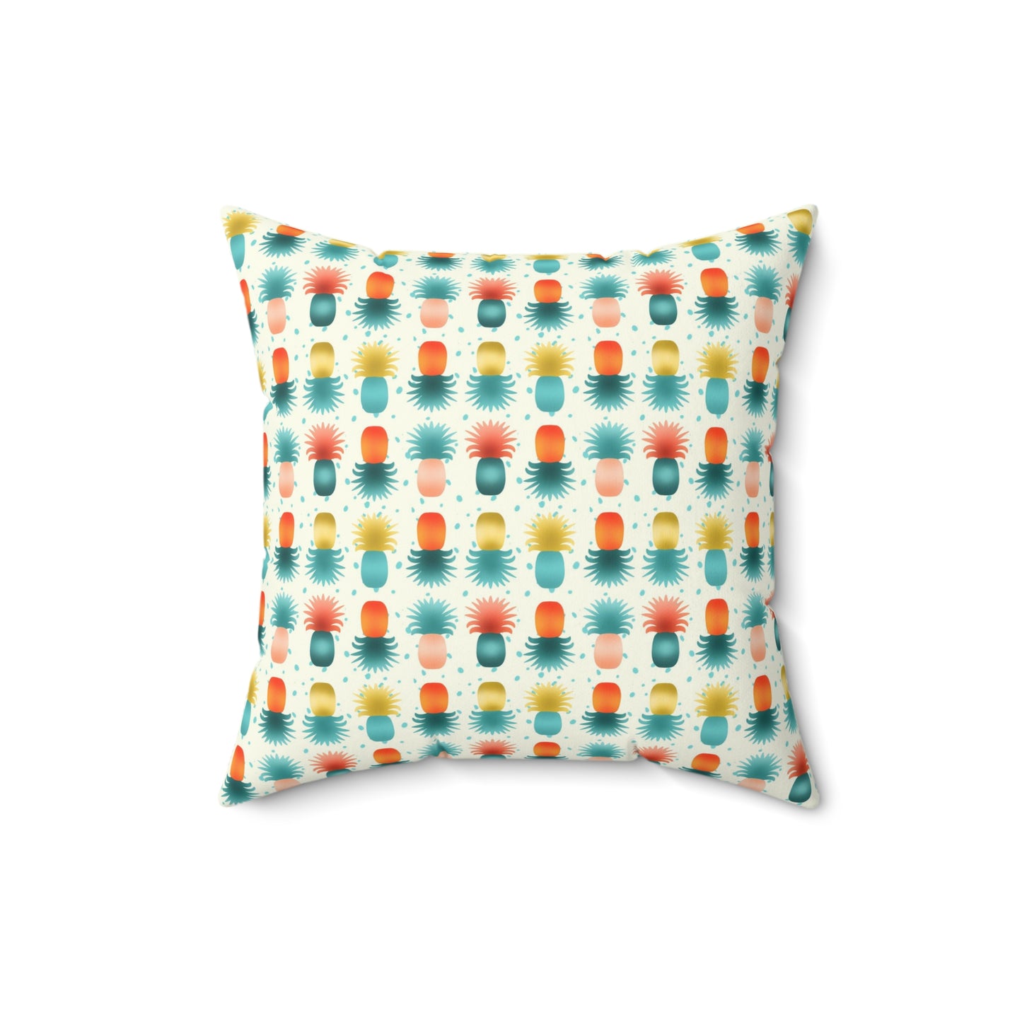 Pineapples Spun Polyester Square Pillow