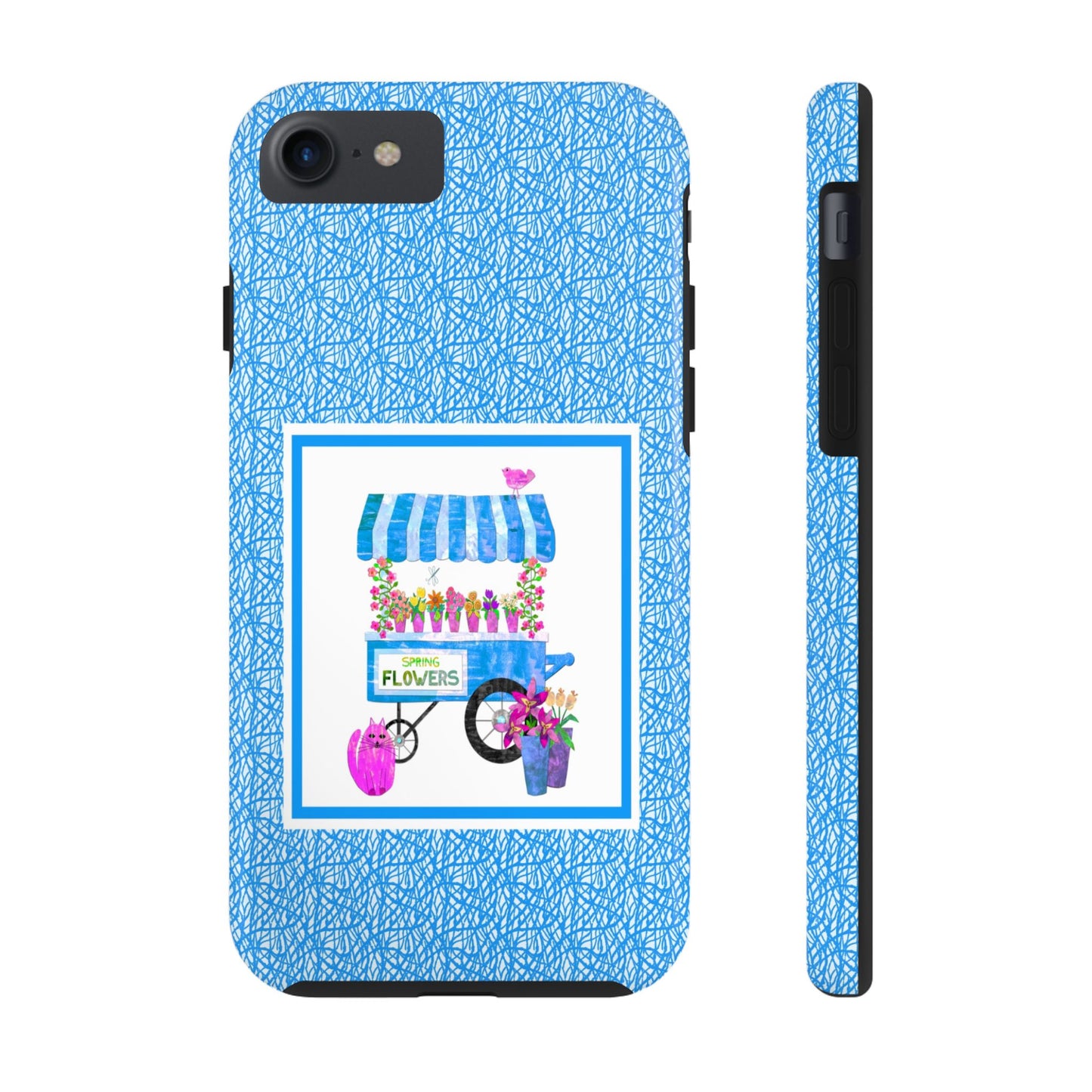 Spring Flower Cart Collage Tough Phone Cases