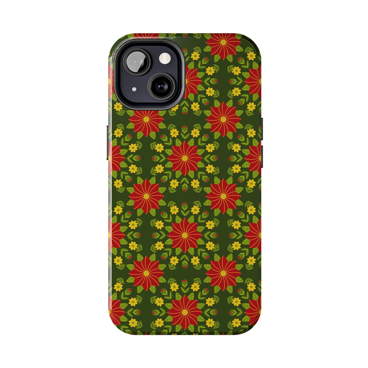 Poinsettias Tough Phone Cases