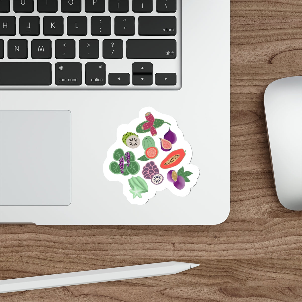 Tropical Fruit Die Cut Sticker