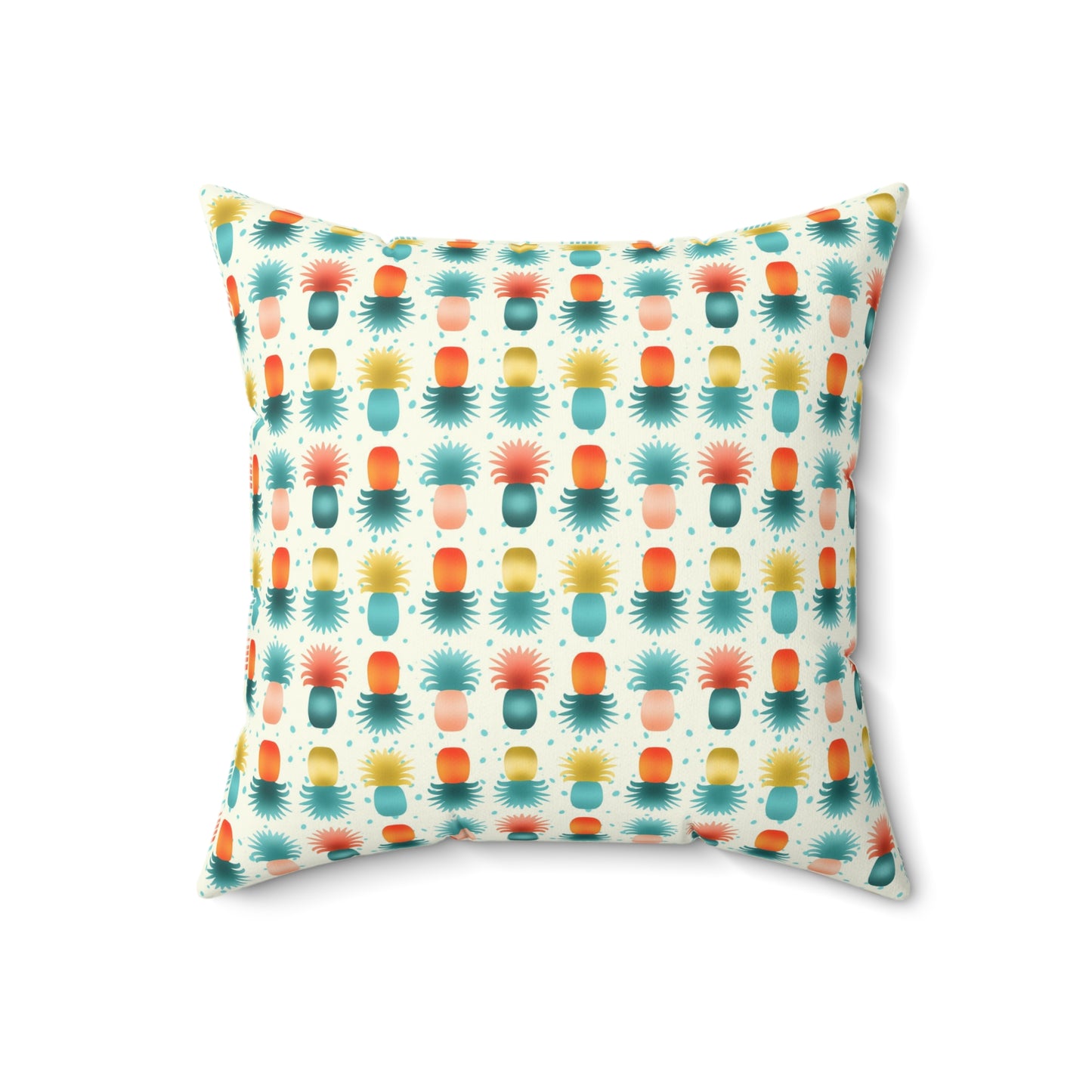 Pineapples Spun Polyester Square Pillow