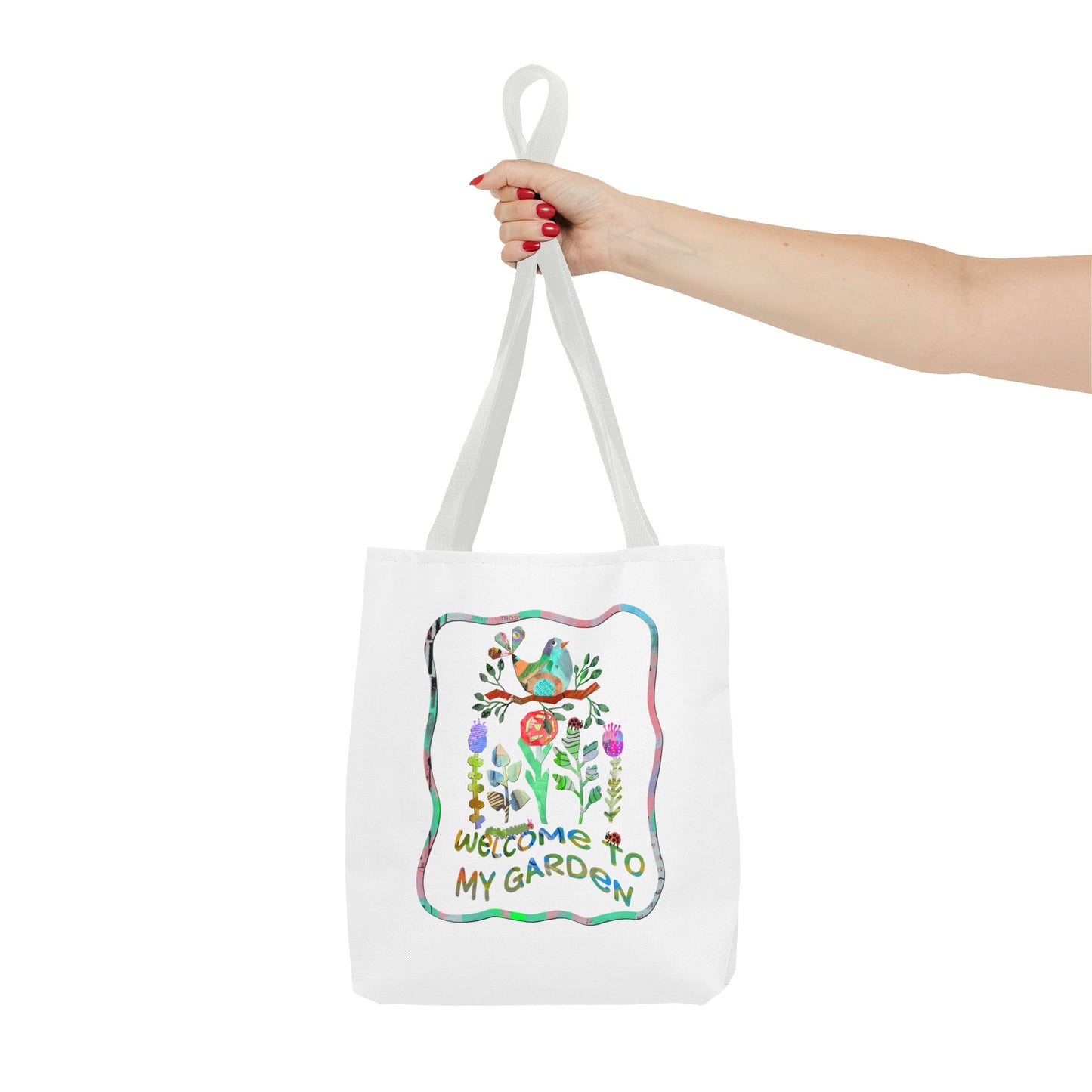 Welcome to My Garden Collage Tote Bag