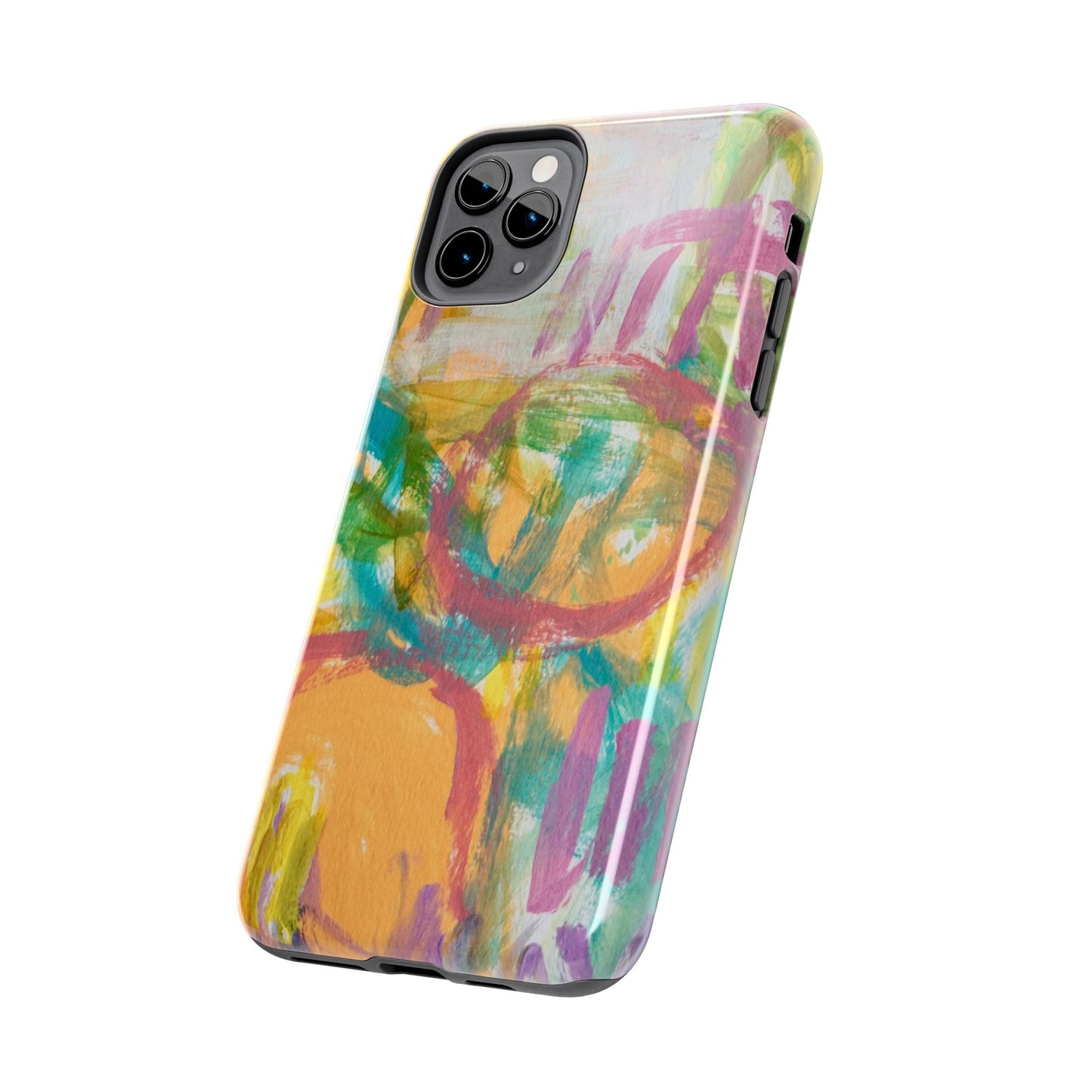 Abstract Pastel Circles Tough Phone Cases