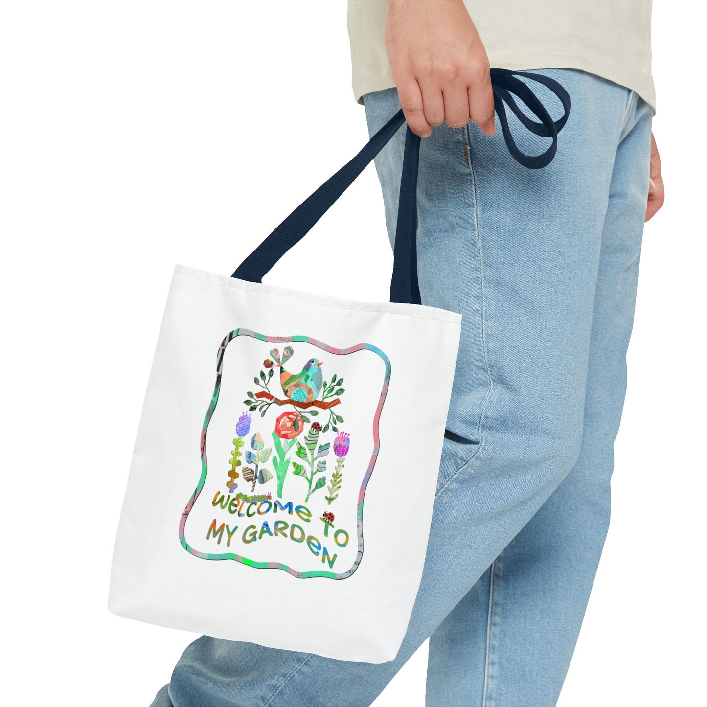 Welcome to My Garden Collage Tote Bag