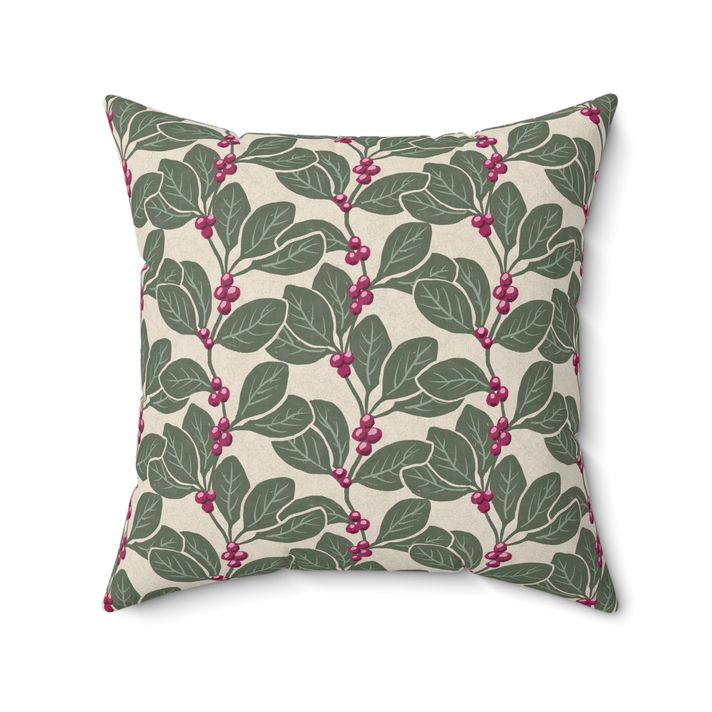 Honeysuckle Vine Spun Polyester Square Pillow