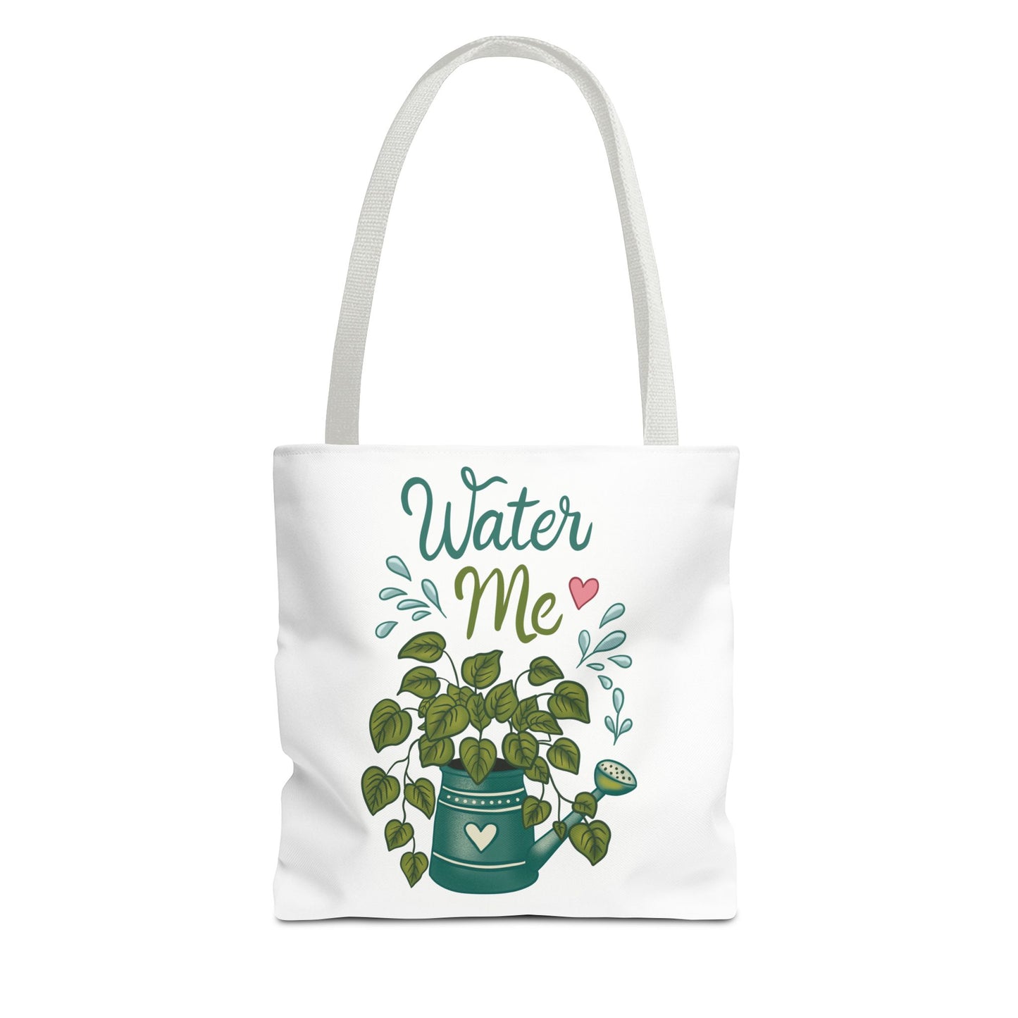 Water Me Plant Tote Bag — Cute Watering Can & Houseplant Eco Grocery Bag