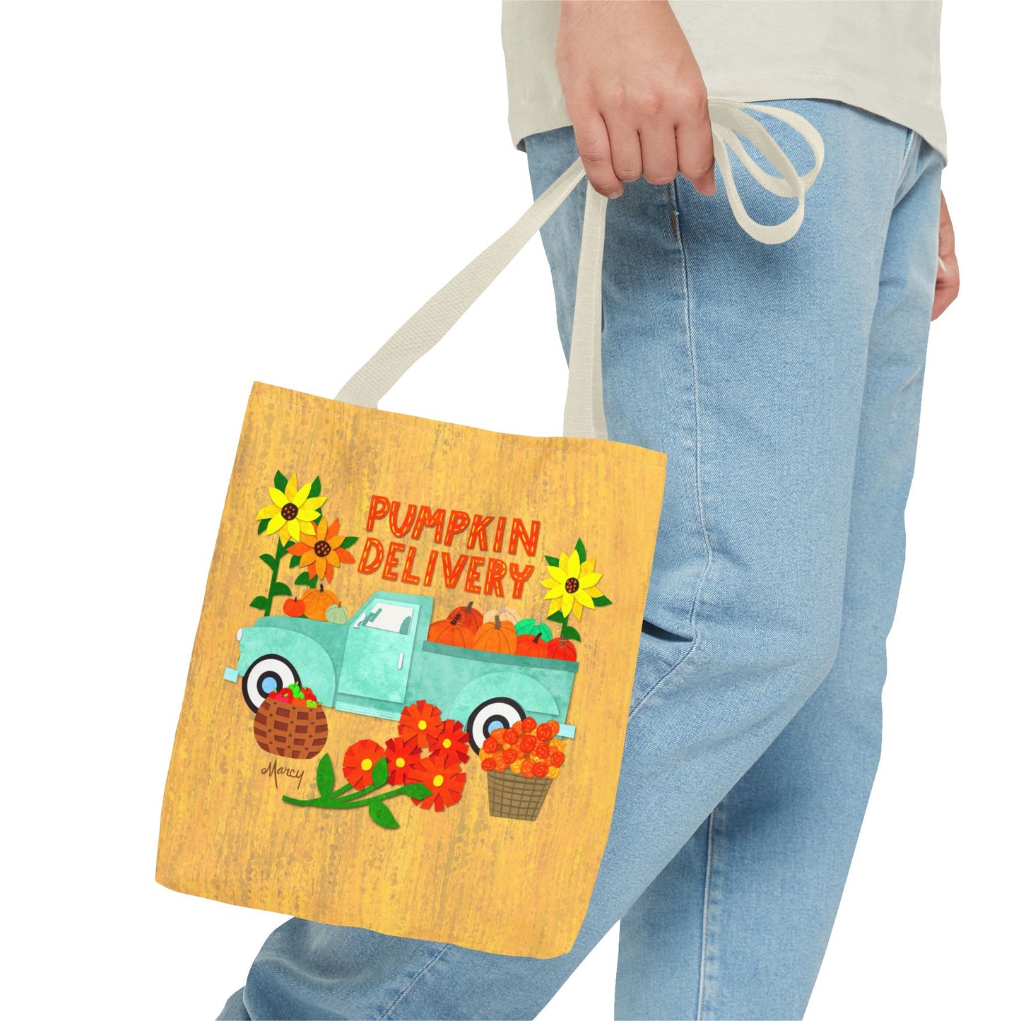 Pumpkin Delivery Collage Tote Bag
