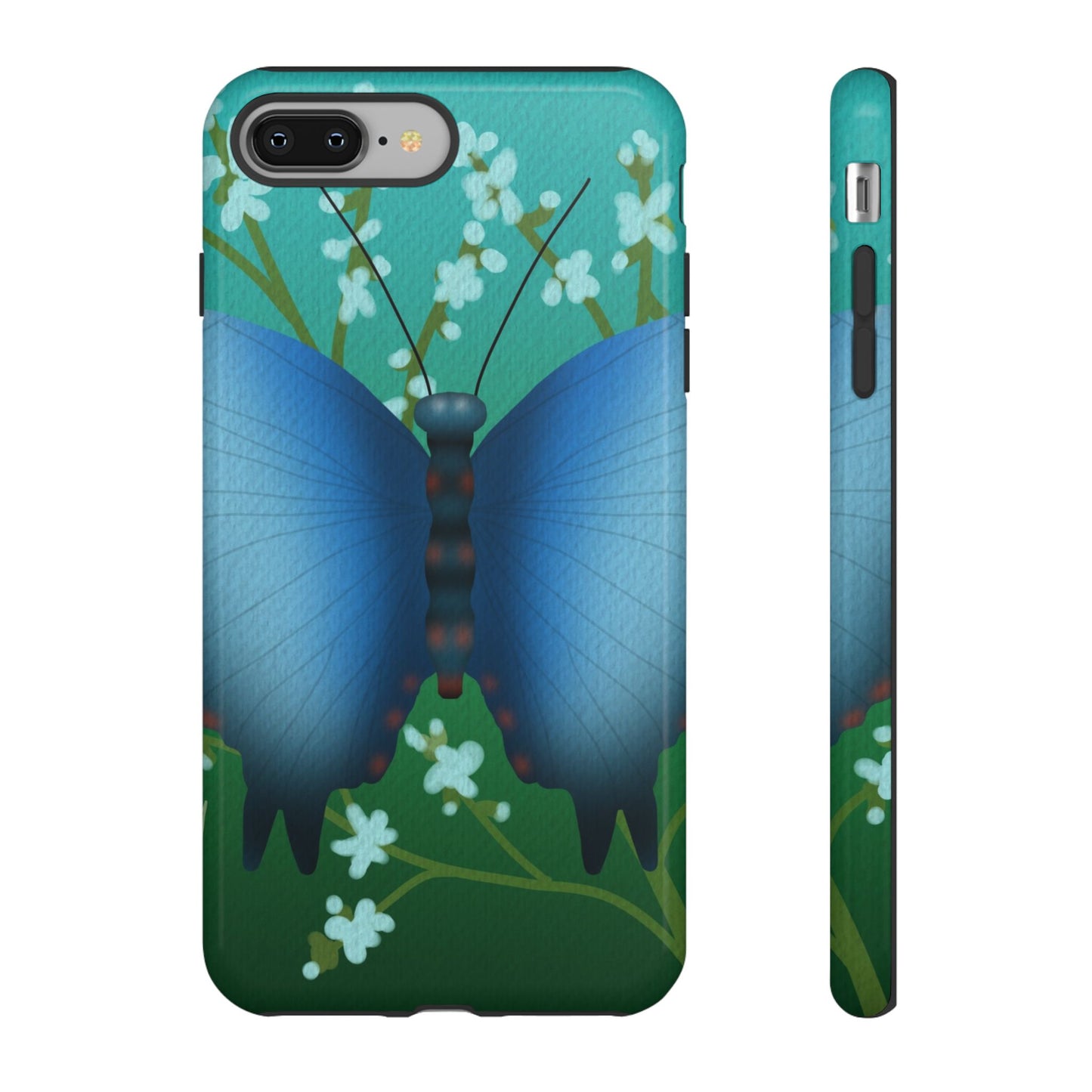 Blue Butterfly Tough Phone Case