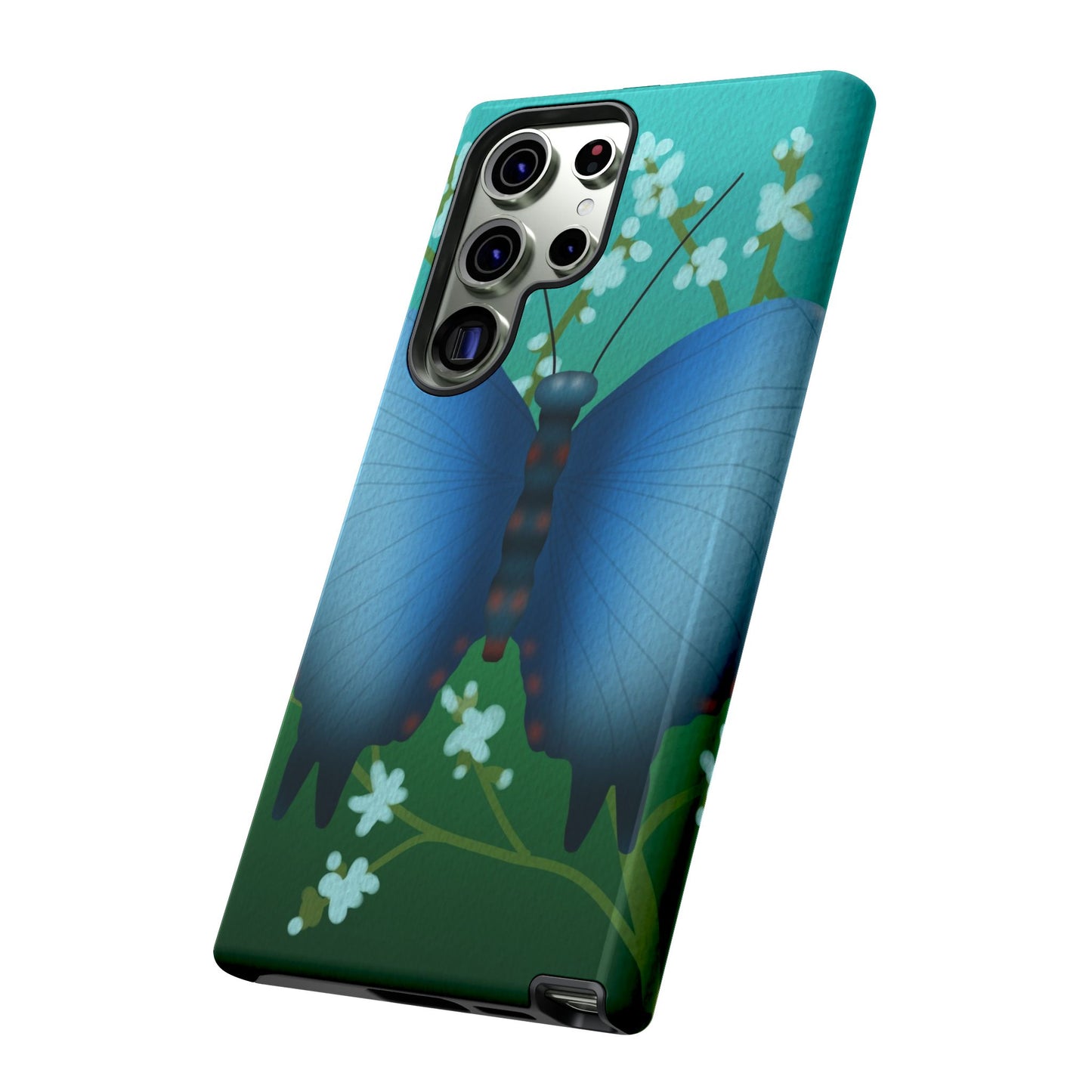 Blue Butterfly Tough Phone Case