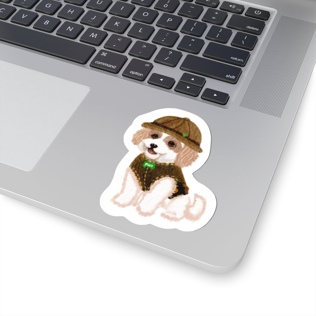 Cute Watercolor Pico Vinyl Decal for Laptops, Water Bottles & Journals
