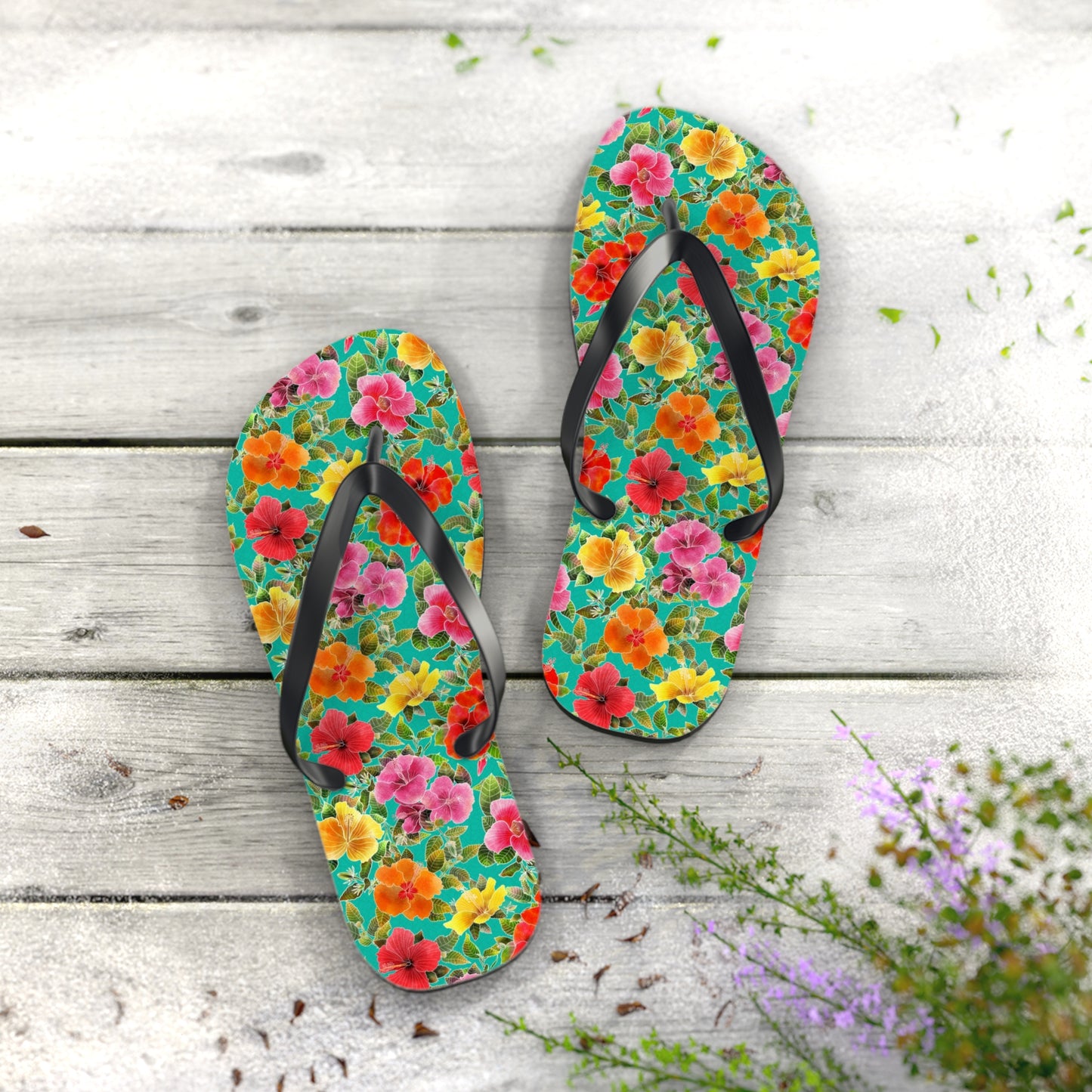 Hibiscus Garden Flip Flops