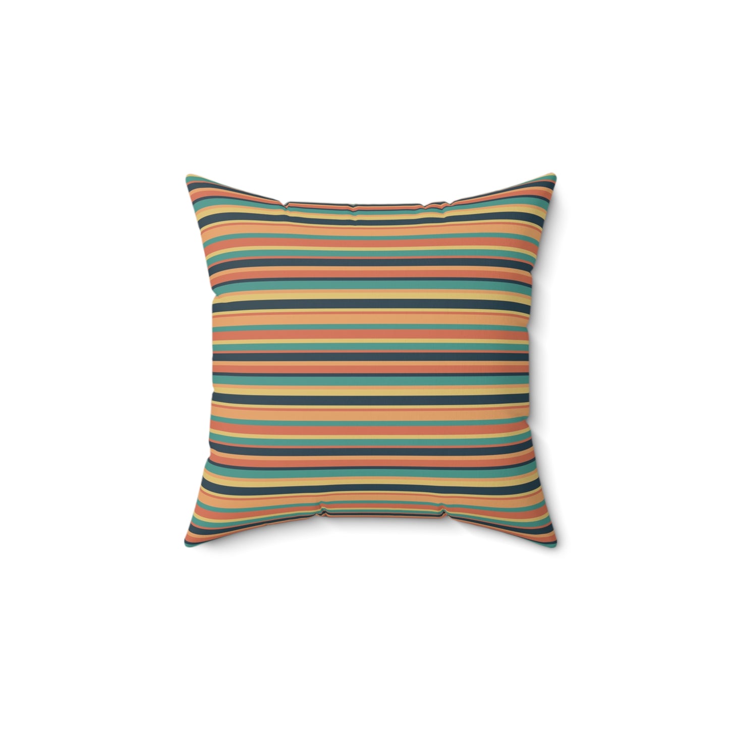 Sunbaked Stripes Spun Polyester Square Pillow