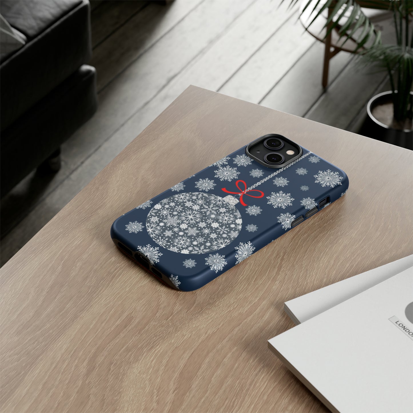 Sparkly Snowflake Bauble Tough Cases - Snowflake Bauble phone case