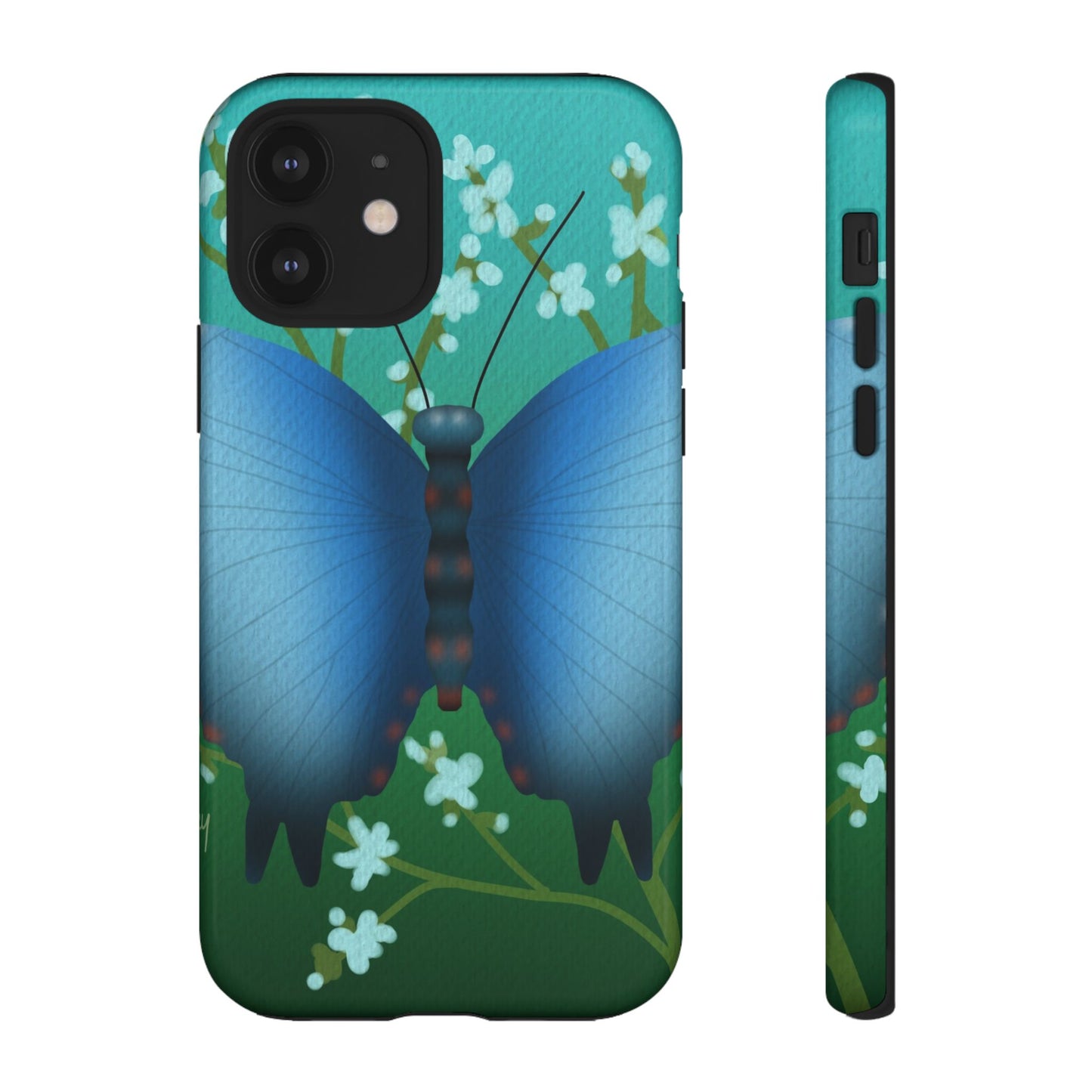 Blue Butterfly Tough Phone Case