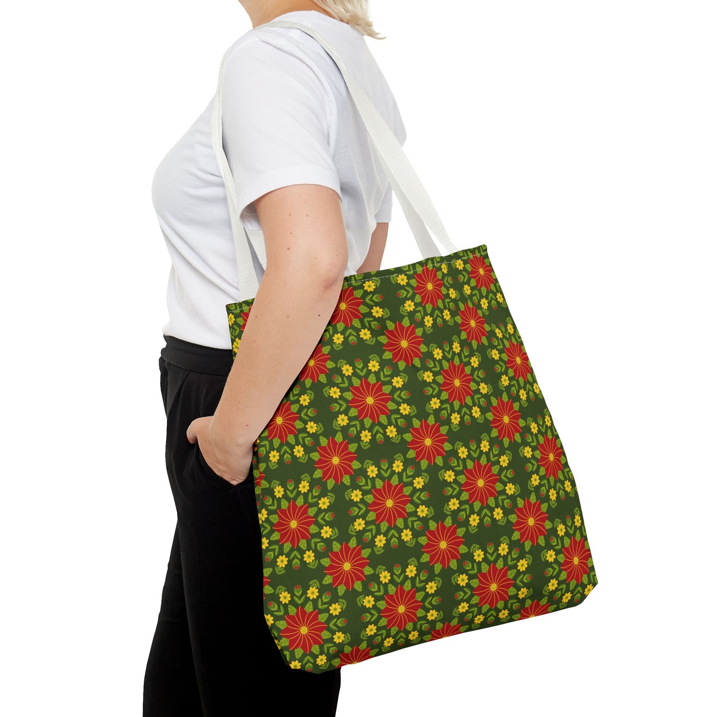 Poinsettias Tote Bag