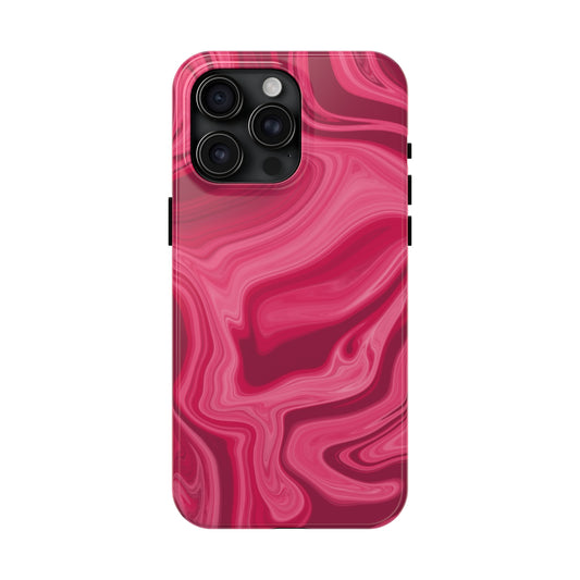 Rosy Swirls Tough Phone Cases