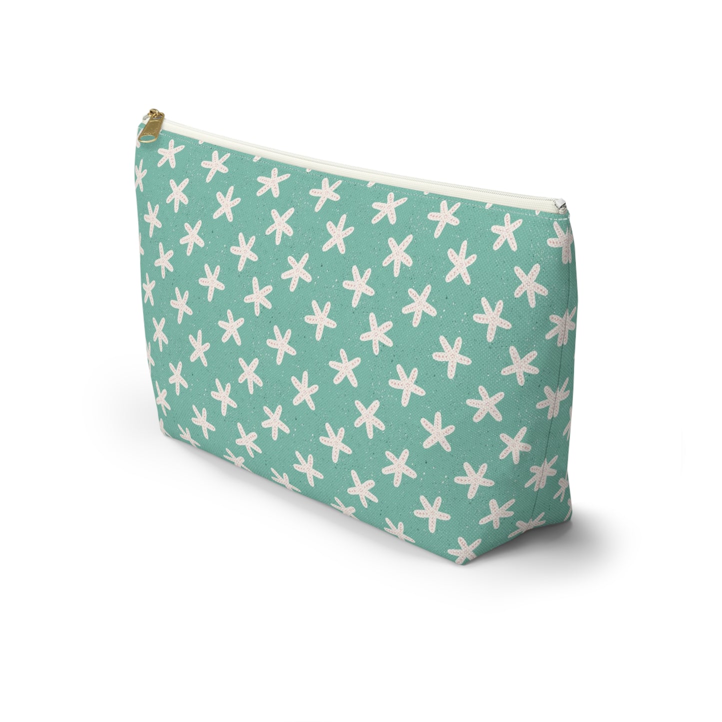 Starfish on Sea Green Accessory Pouch