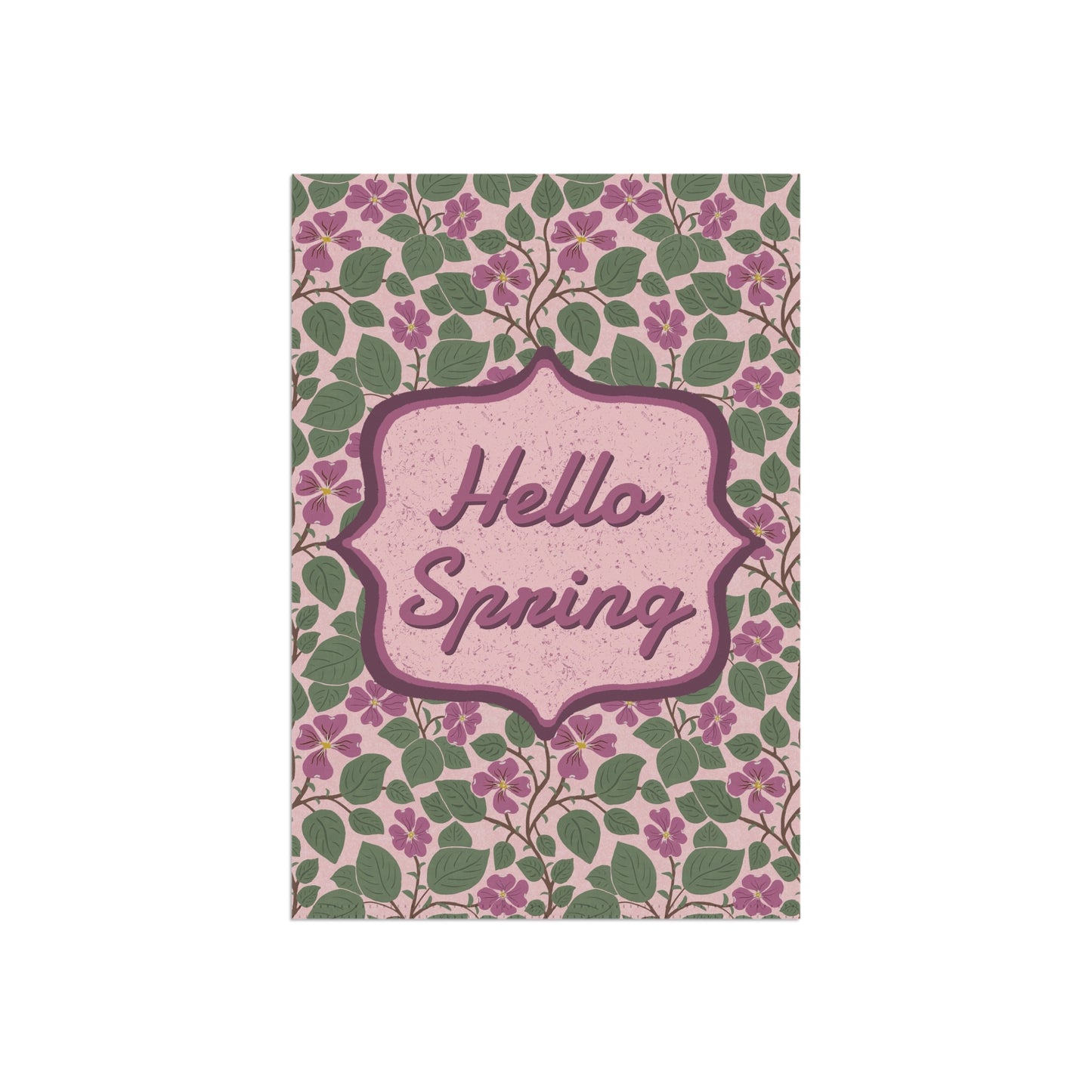 Pink Dogwoods with Quote Garden Banner