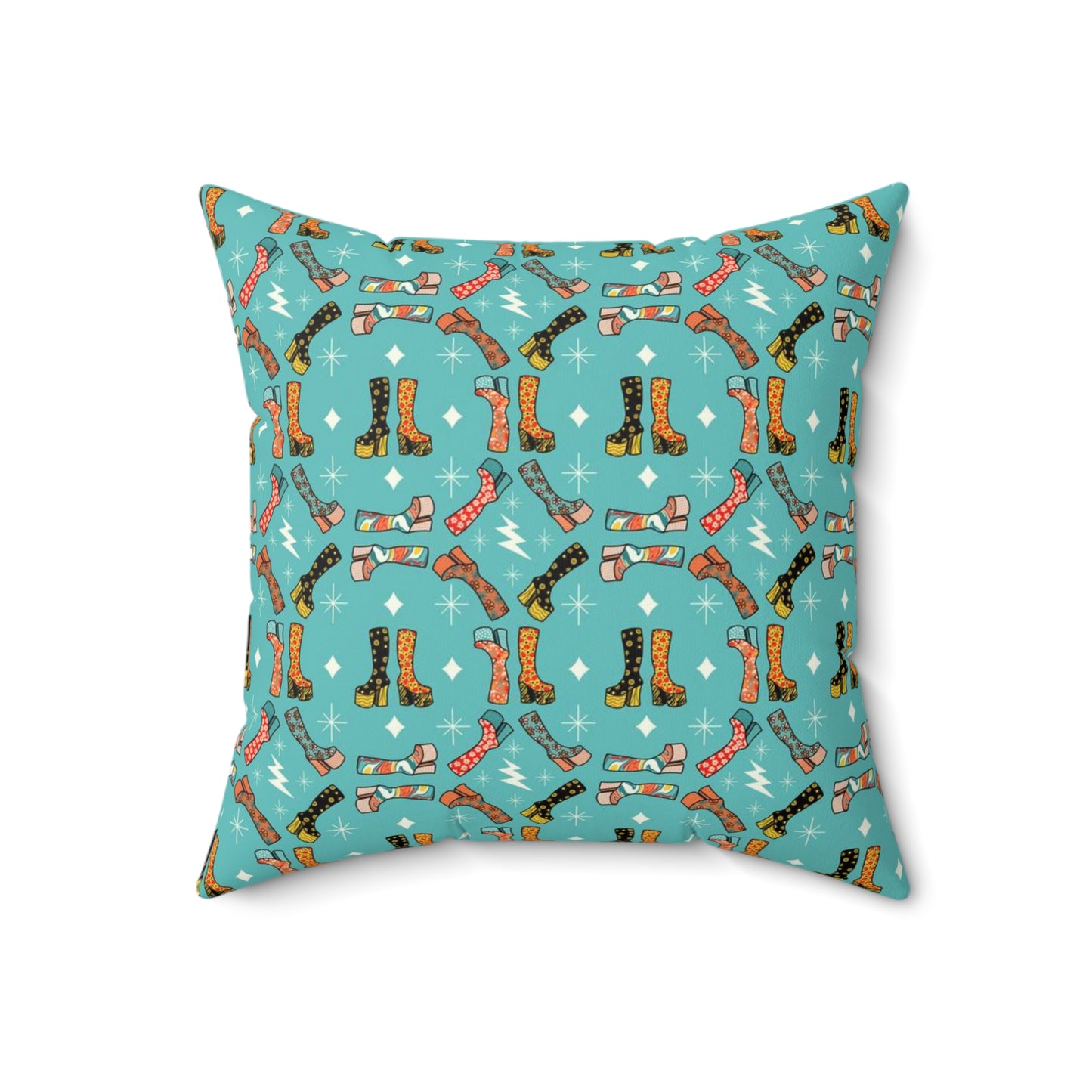 Groovy Boots Spun Polyester Square Pillow