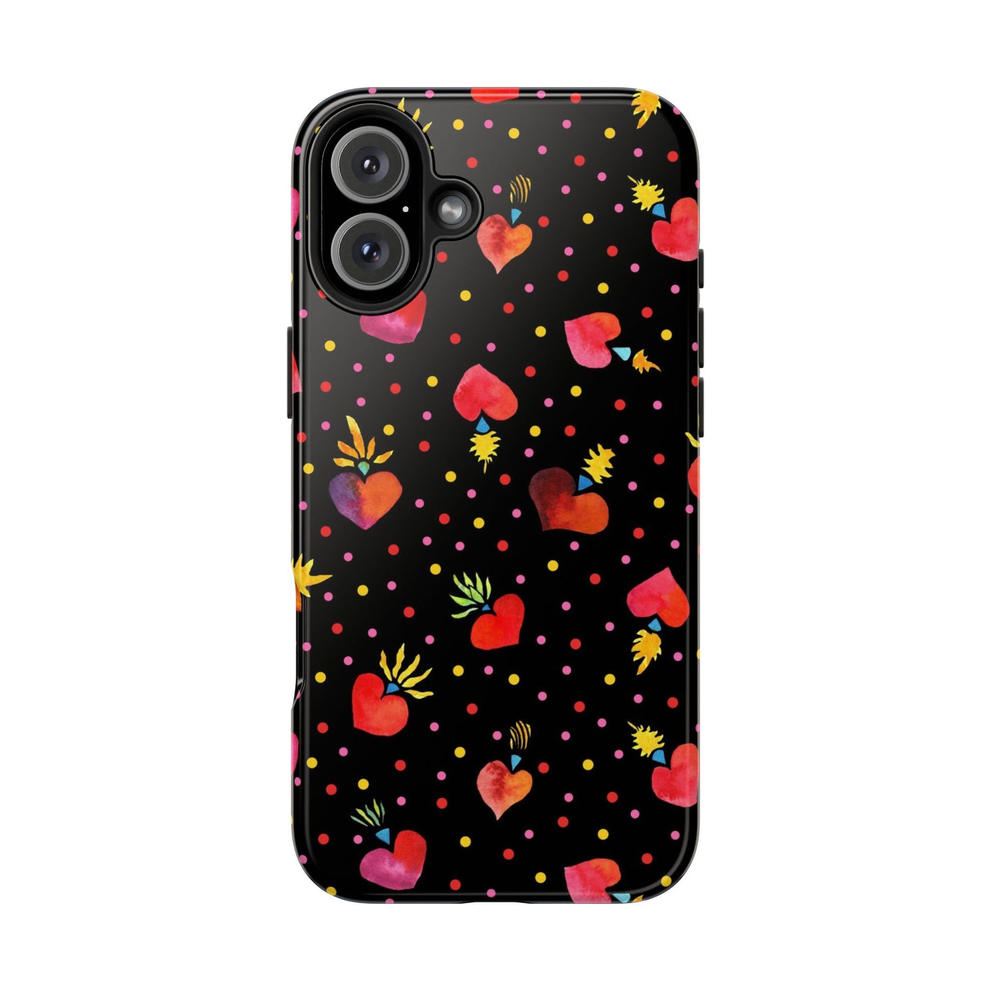 Frida Flaming Hearts Tough Phone Cases